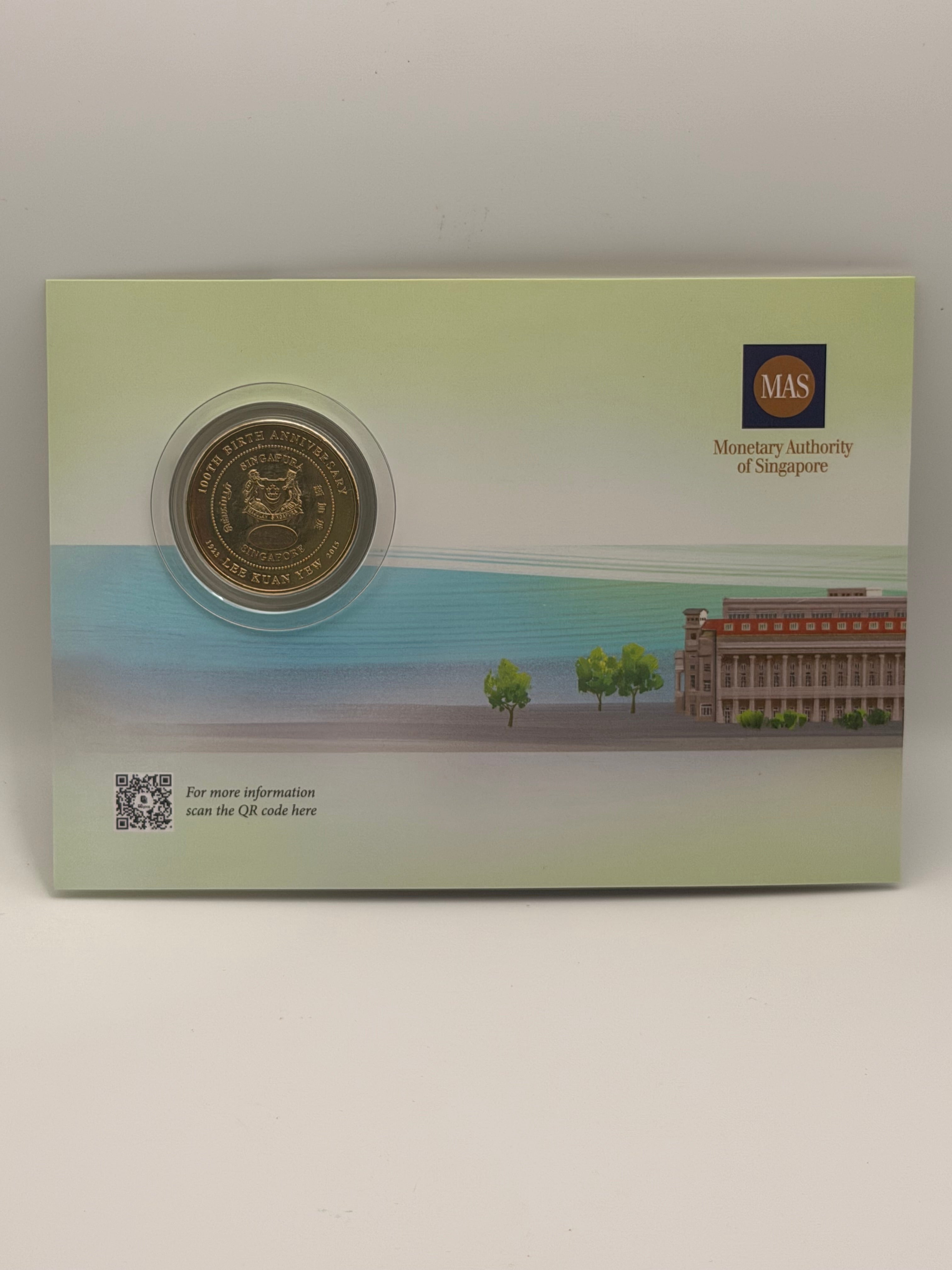 1923 - 2023 Singapore 100th Birth Anniversary Lee Kuan Yew $10 Coin