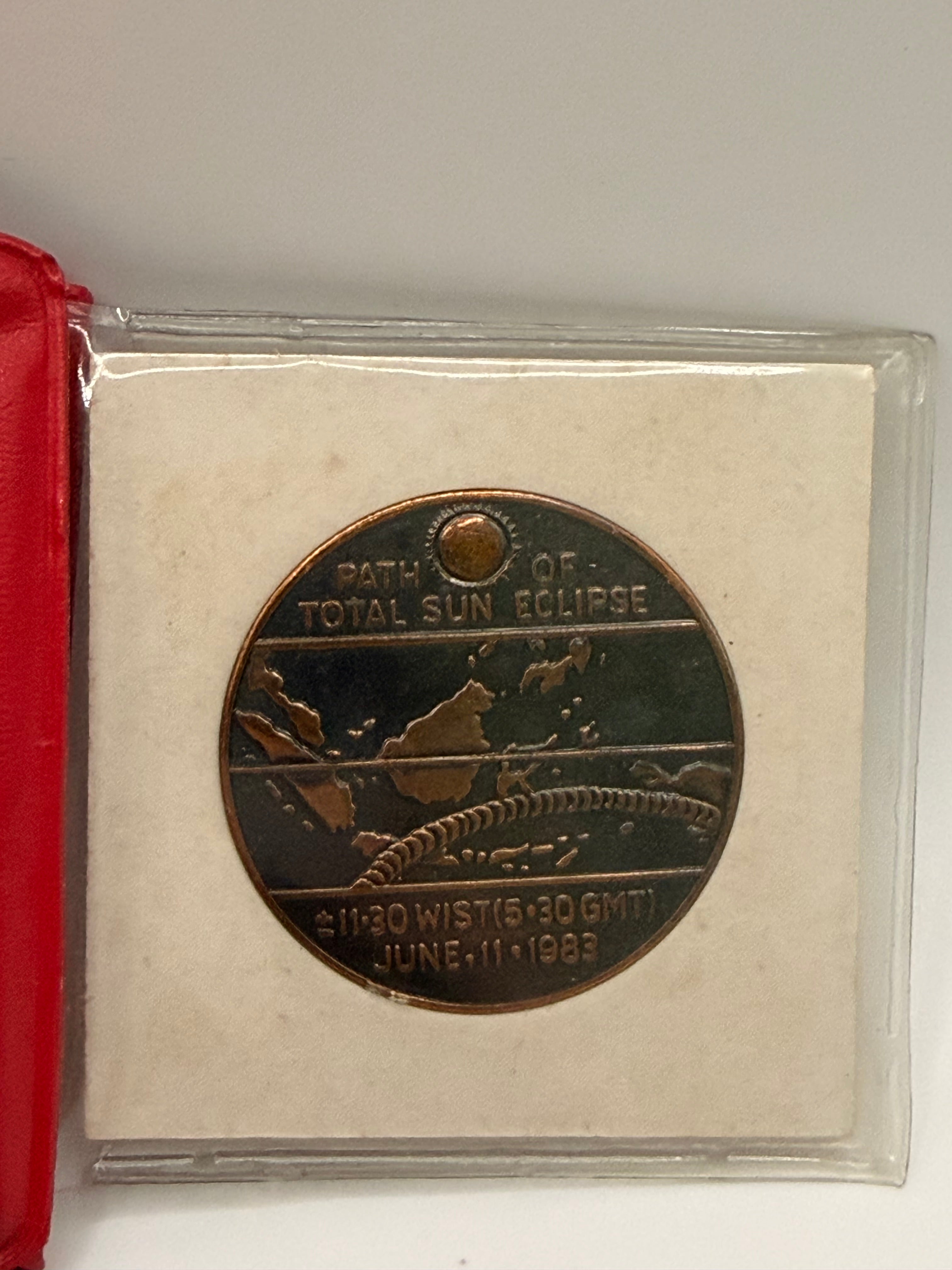 1983 Indonesia Commemorative Medal - Total Sun Eclipse (No Certificate)