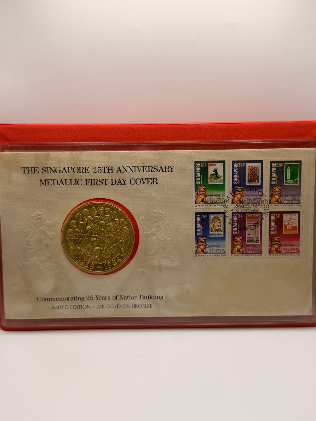 Limited Edition Singapore 25th Anniversary Medallic First Day Cover