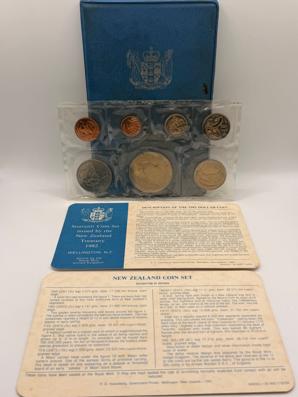 1982 New Zealand Coin Set