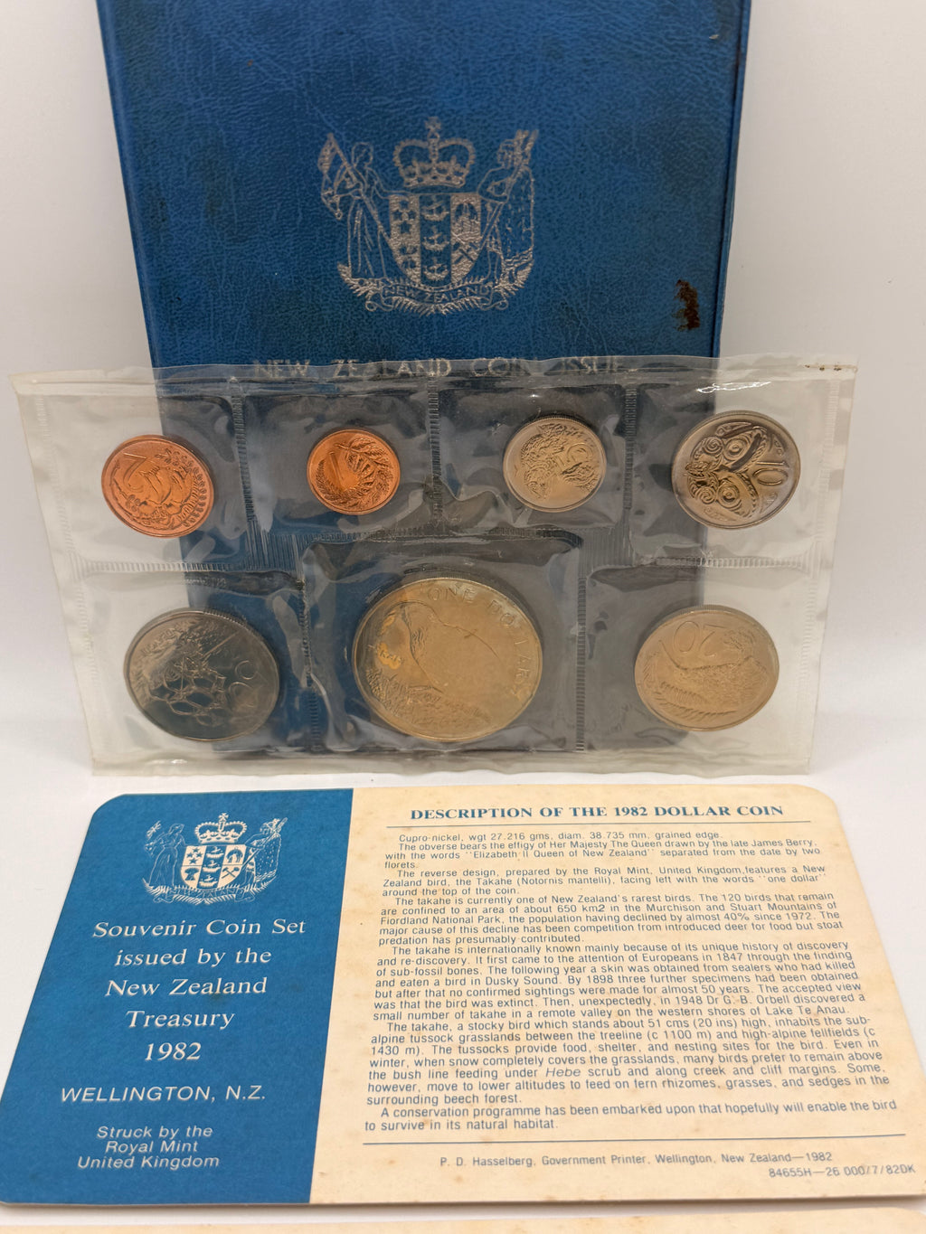 1982 New Zealand Coin Set