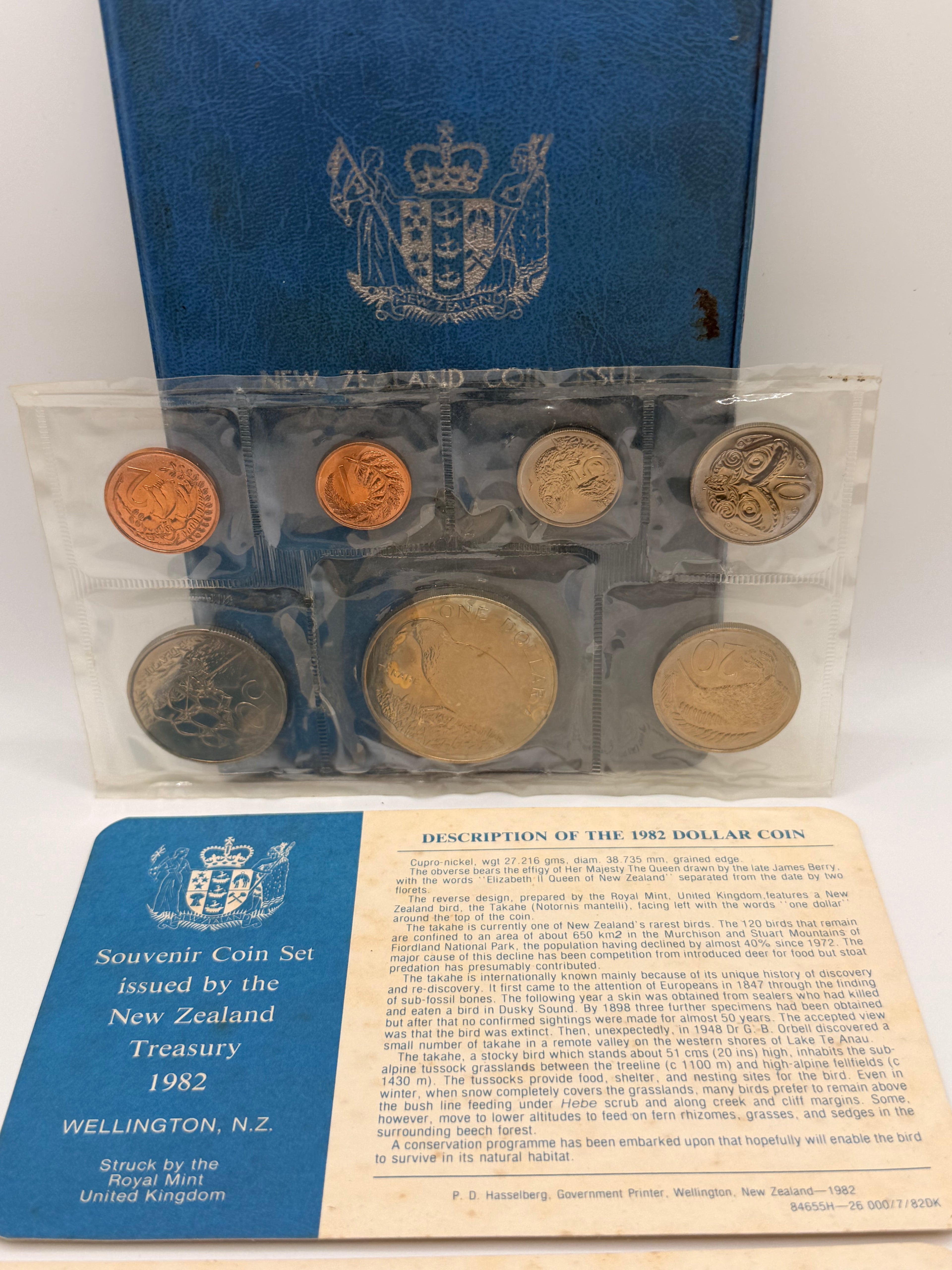 1982 New Zealand Coin Set