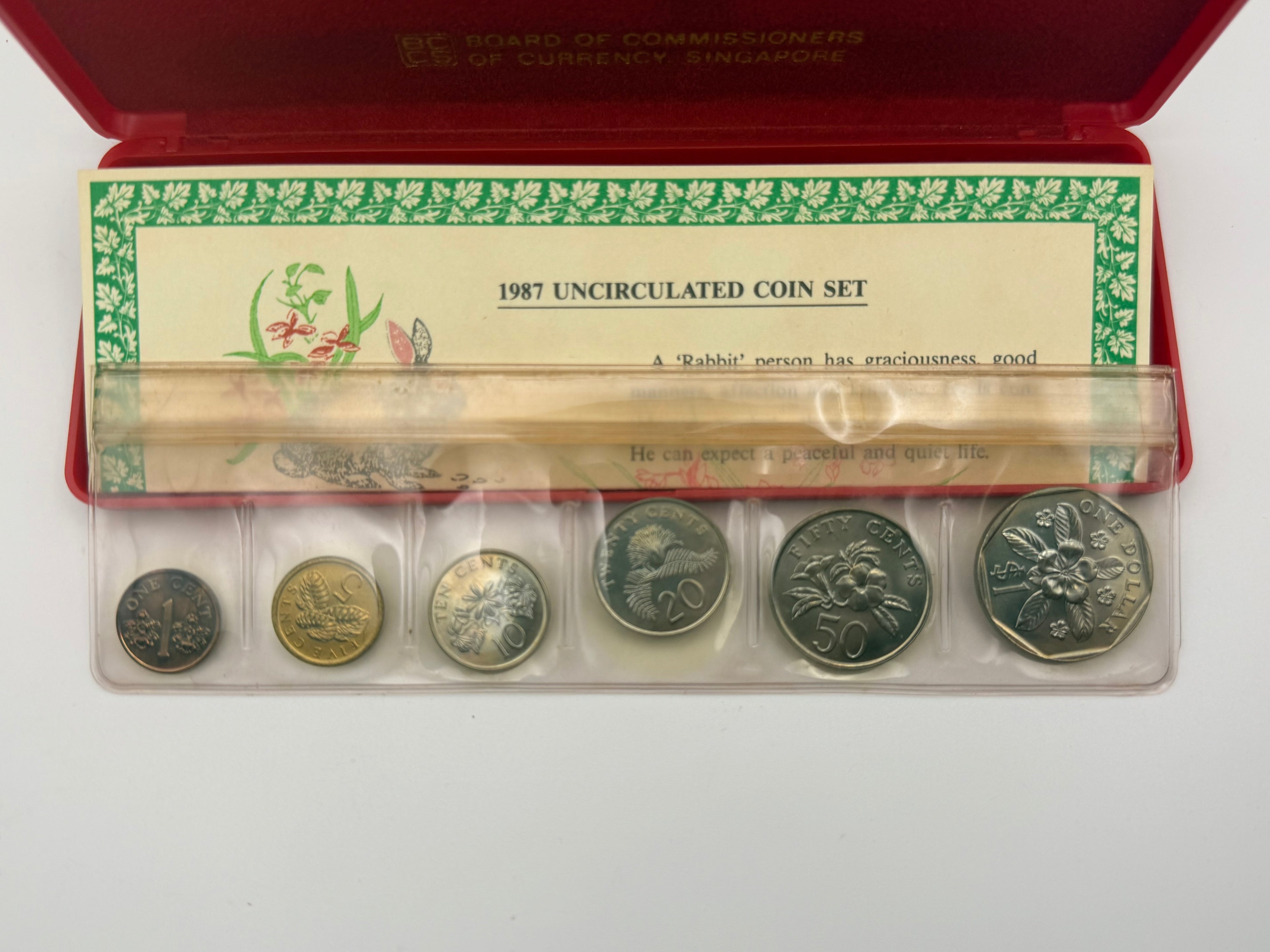 1987 Singapore Uncirculated Coin Set (Year of Rabbit)