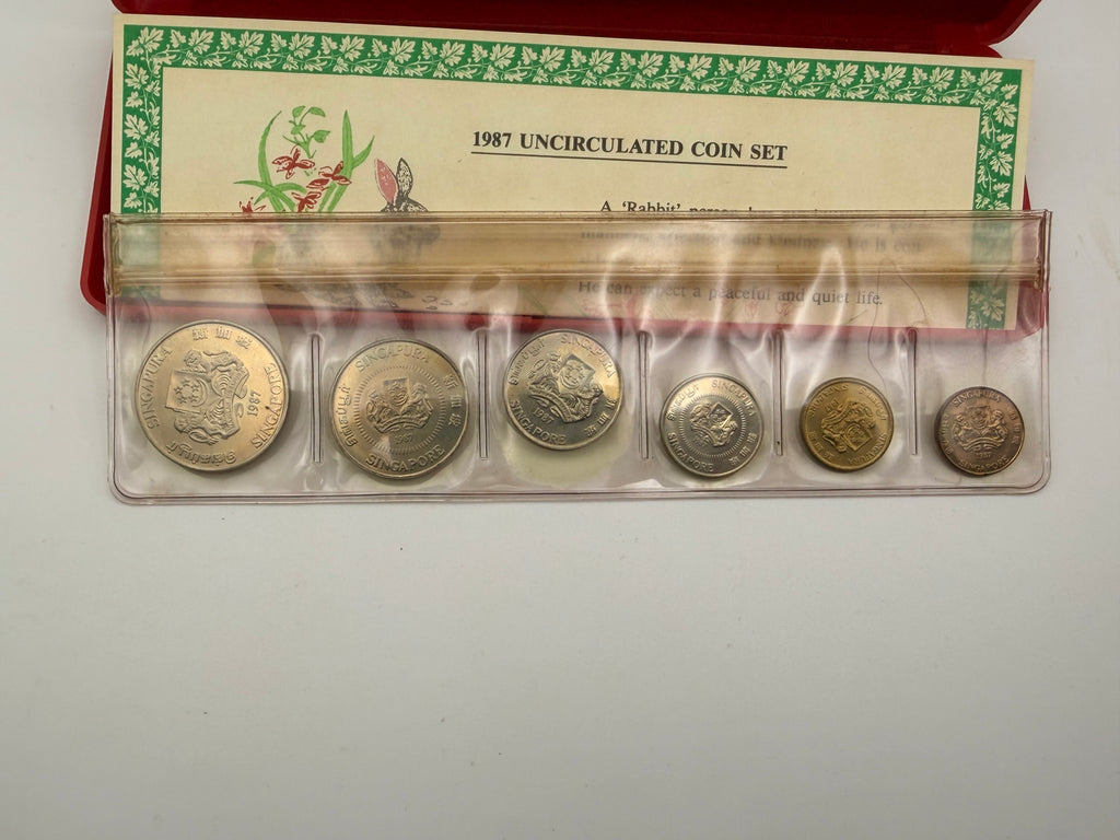 1987 Singapore Uncirculated Coin Set (Year of Rabbit)
