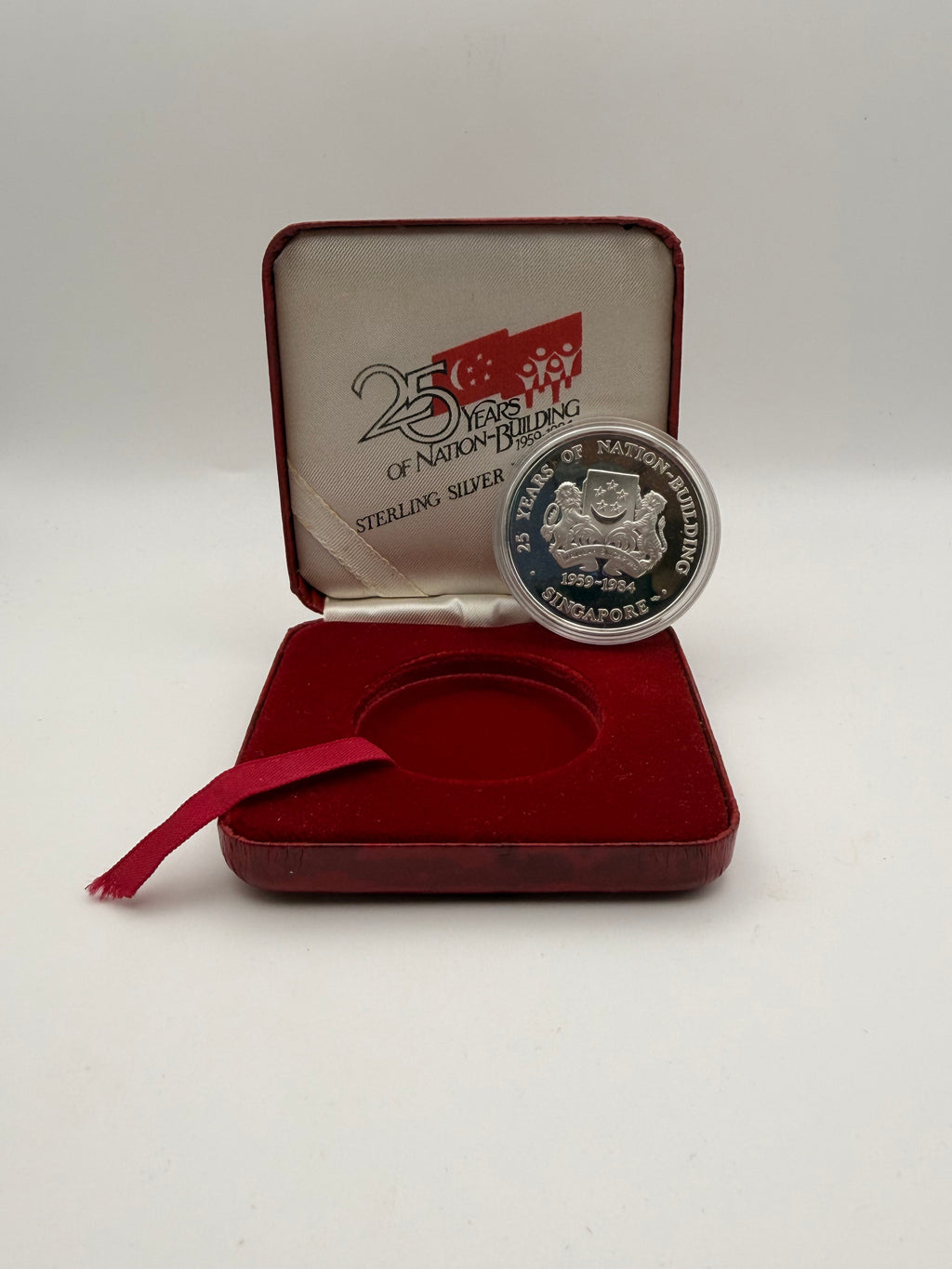 1984 Singapore $5 Sterling Silver Proof Coin