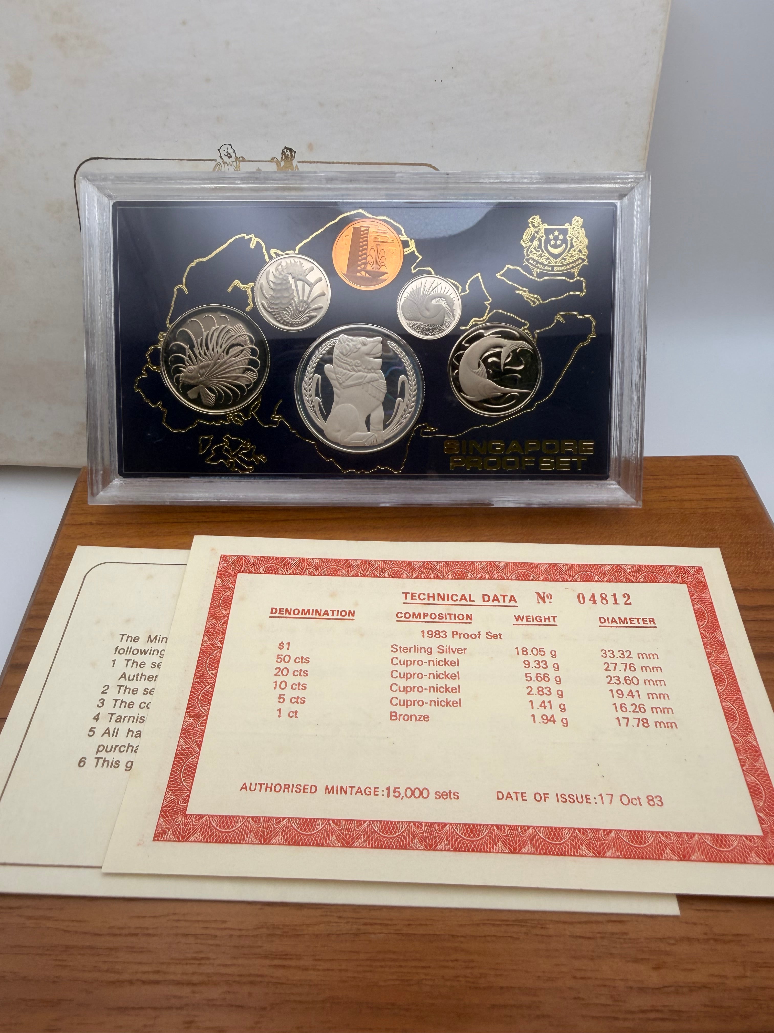 1983 Singapore Proof Coin Set