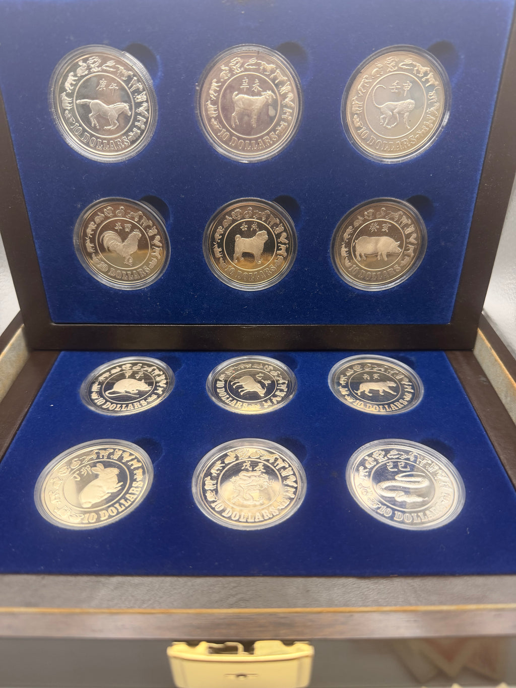 1981 - 1992 Singapore The Collection of $10 Silver Proof Coin Set