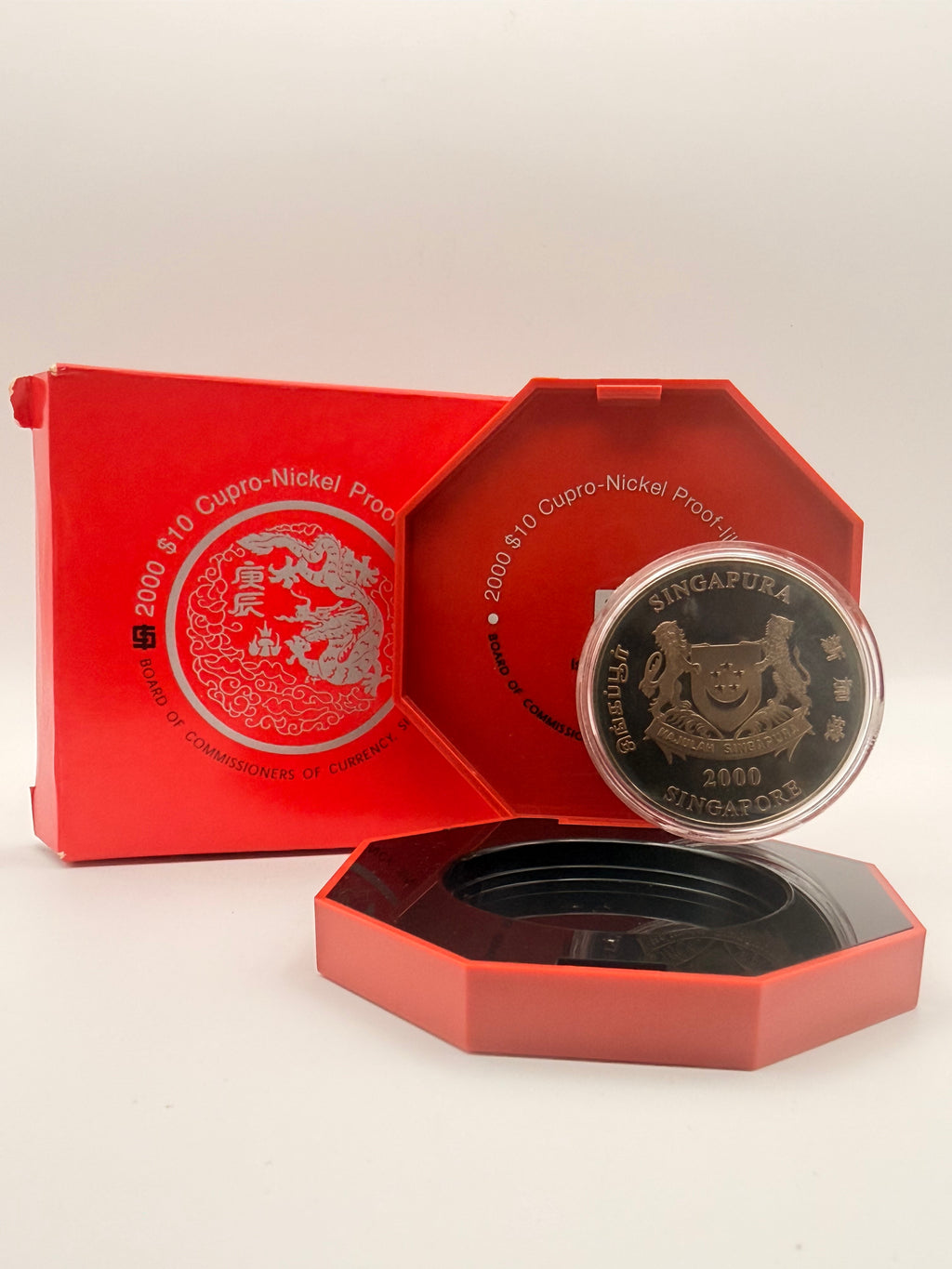 2000 Singapore $10 Cupro-Nickel Proof-Like Coin