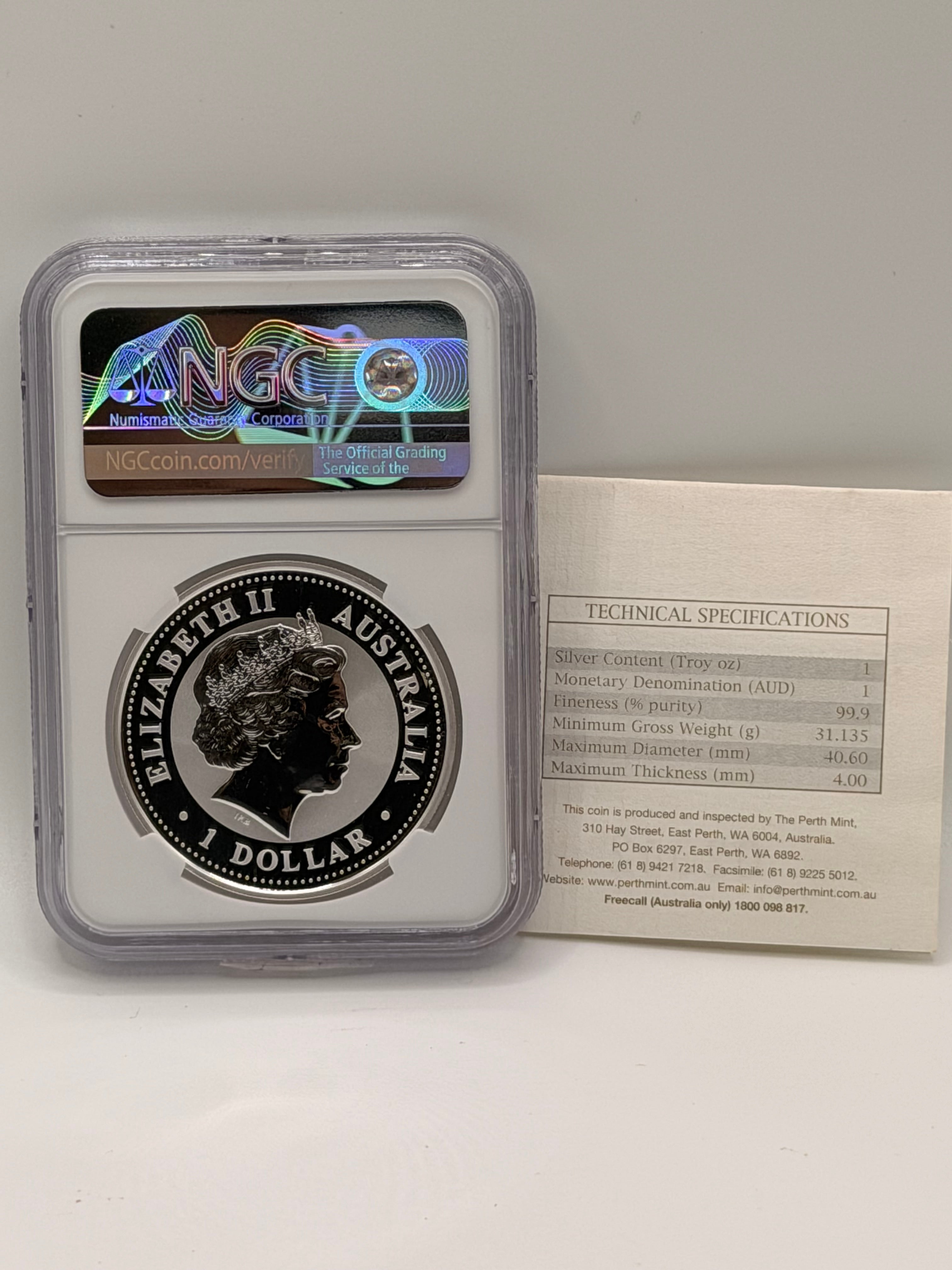 2004 - Australia $1 Year of the Monkey MS69