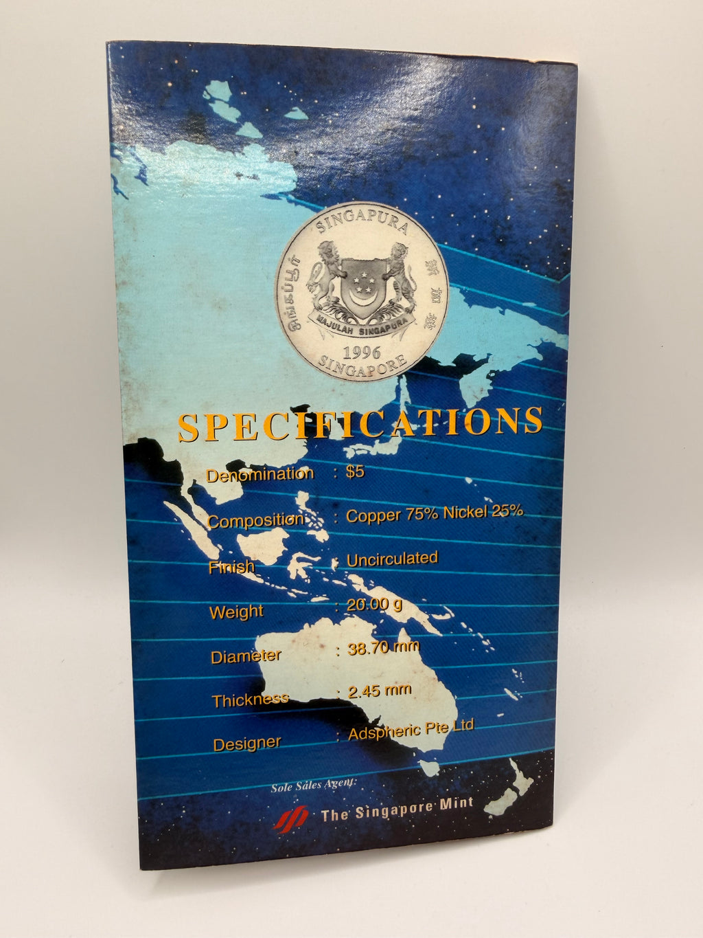 1996 Singapore Ministerial Conference $5 Cupro-Nickel Coin
