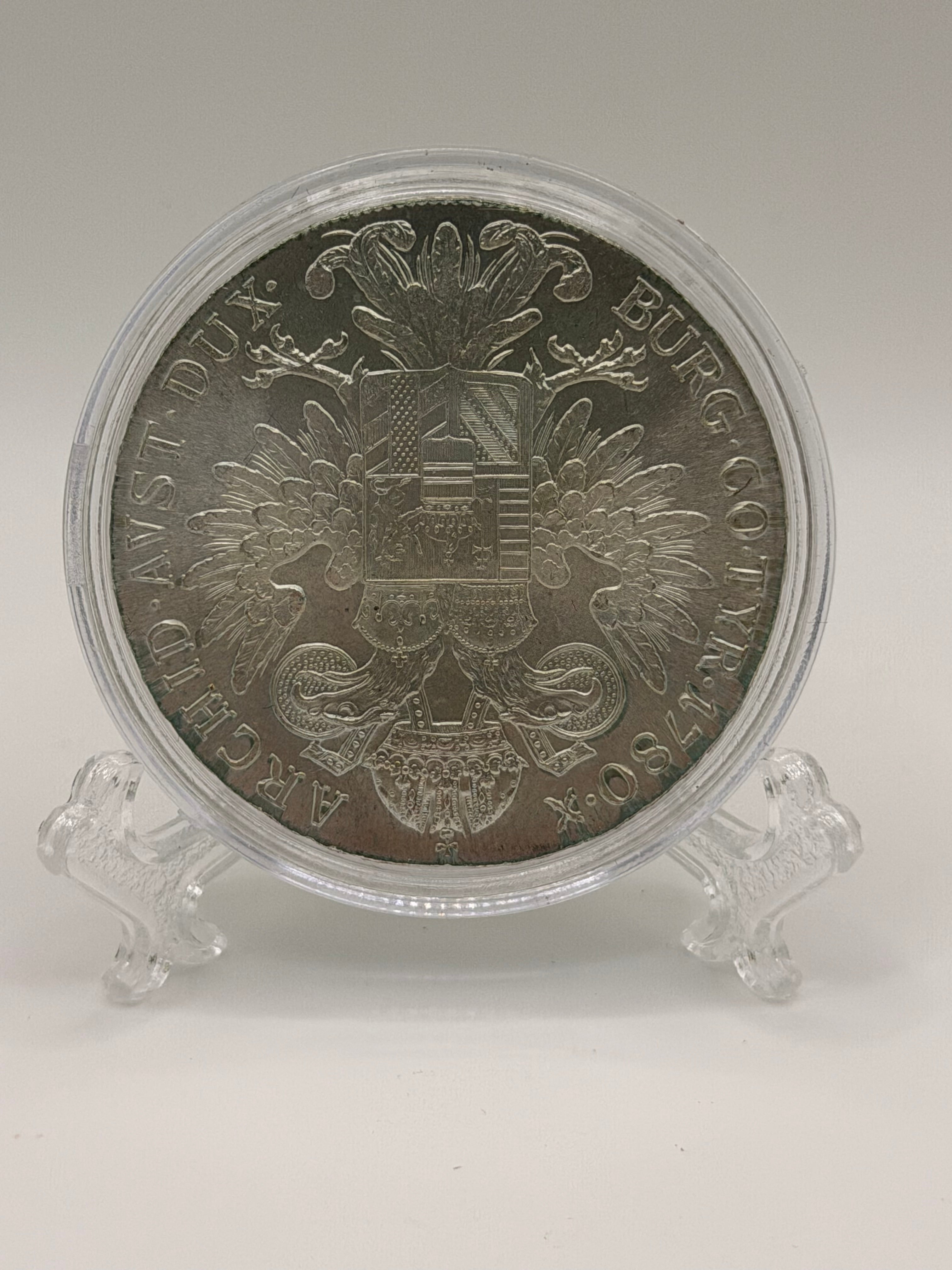 1780 Austria 1 Thaler Maria Theresia Posthumous Coin