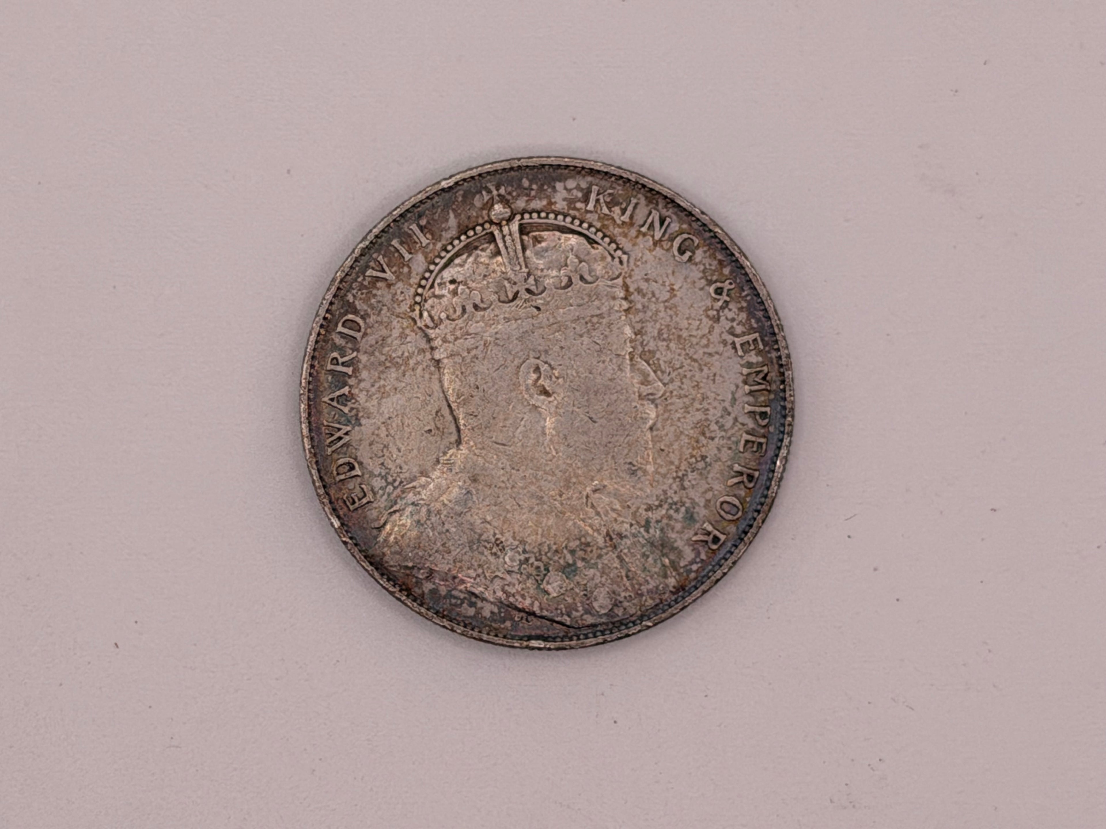 1907 Straits Settlement $1 Coin Edward VII