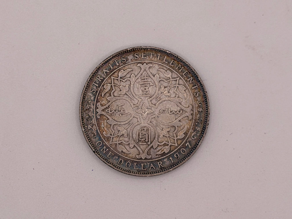 1907 Straits Settlement $1 Coin Edward VII