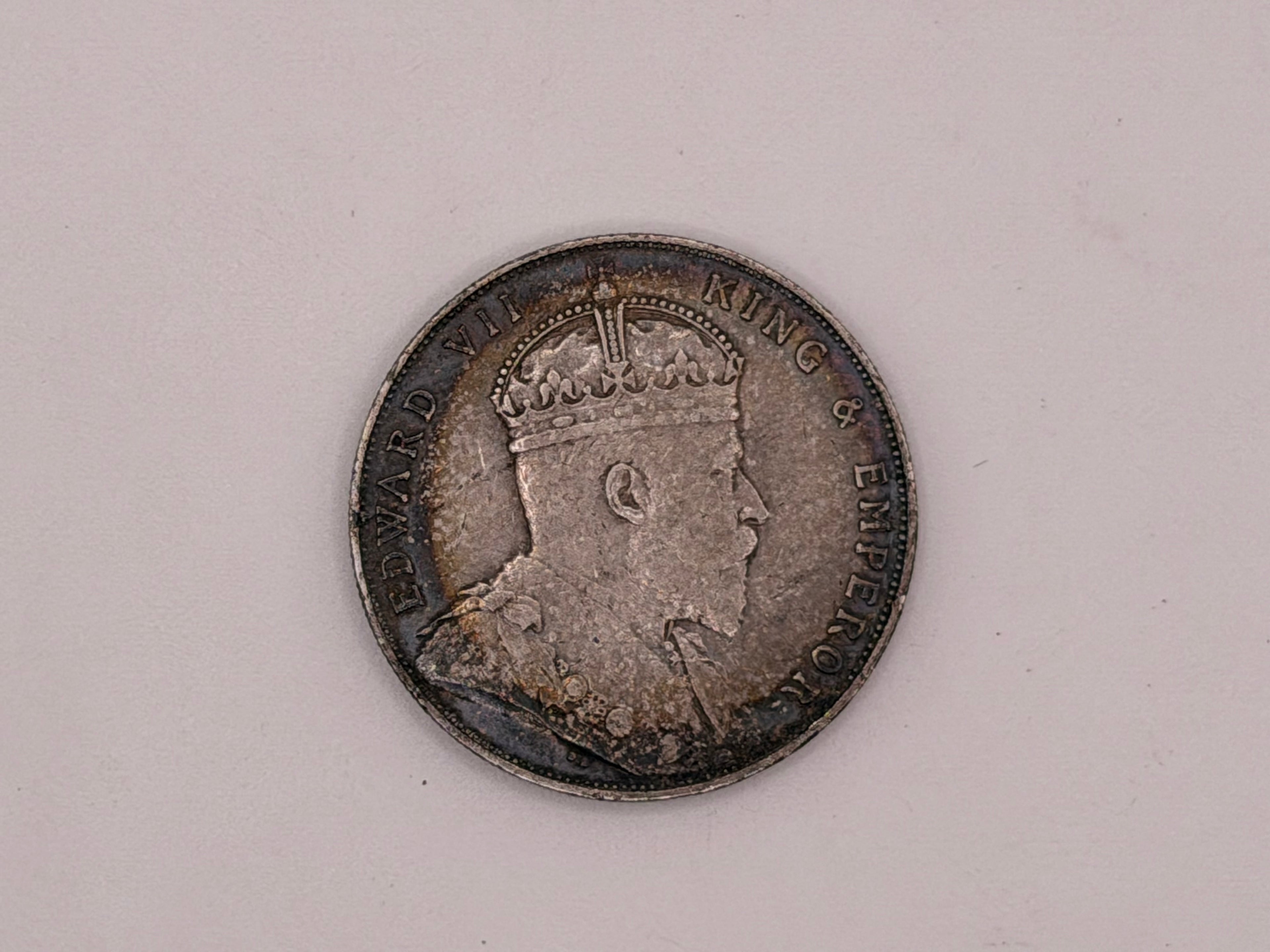 1907 Straits Settlement $1 Coin Edward VII