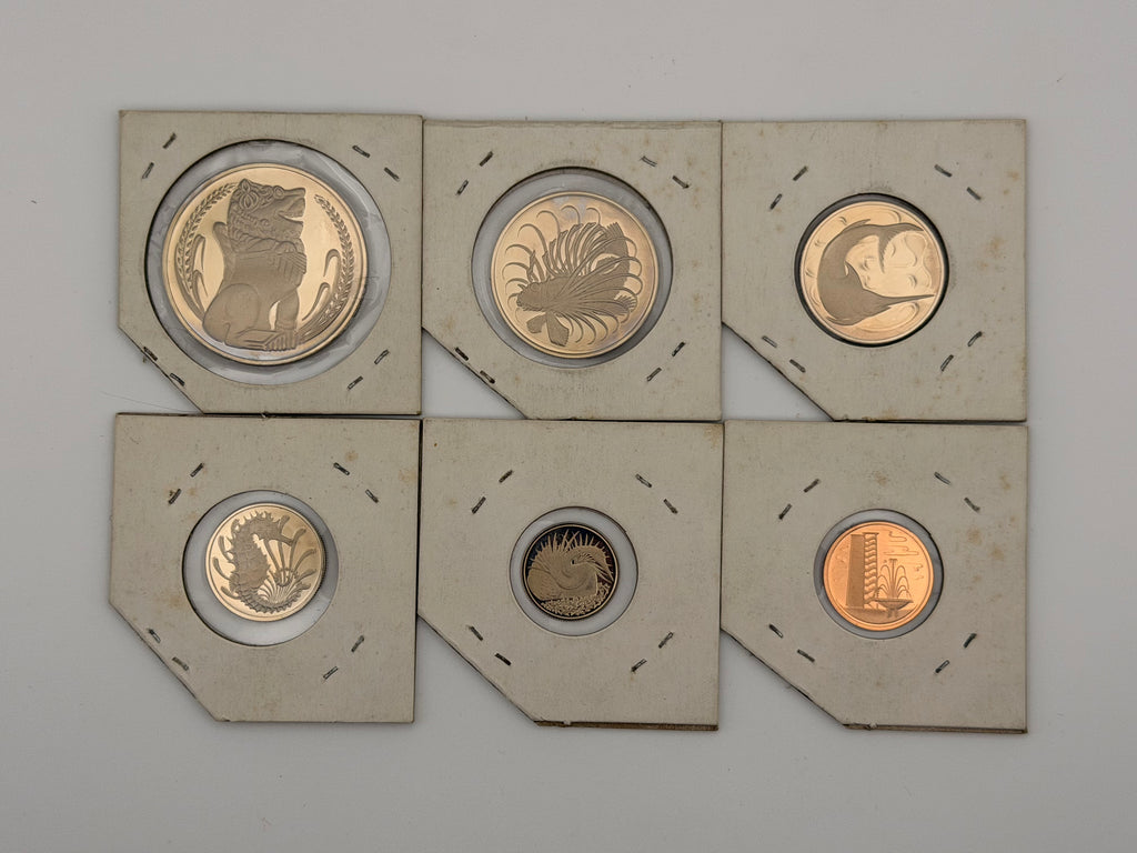 [6 pcs] 1978 Singapore Proof Coin Set