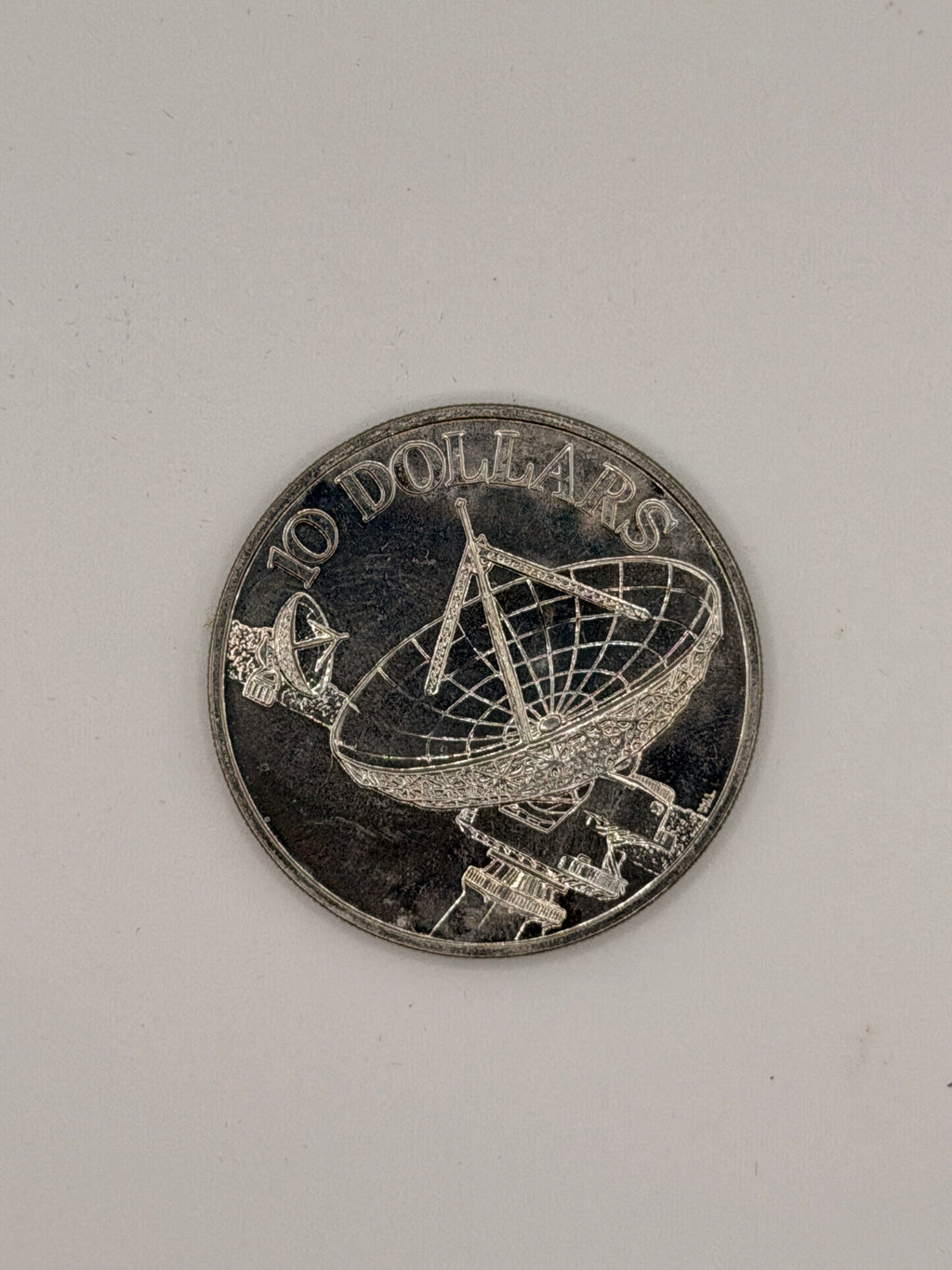 1980 Singapore $10 Cupro-Nickel Proof Coin (Satellite)