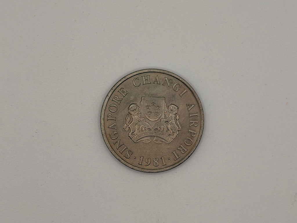 1981 Singapore Changi Airport $5 Commemorative Coin