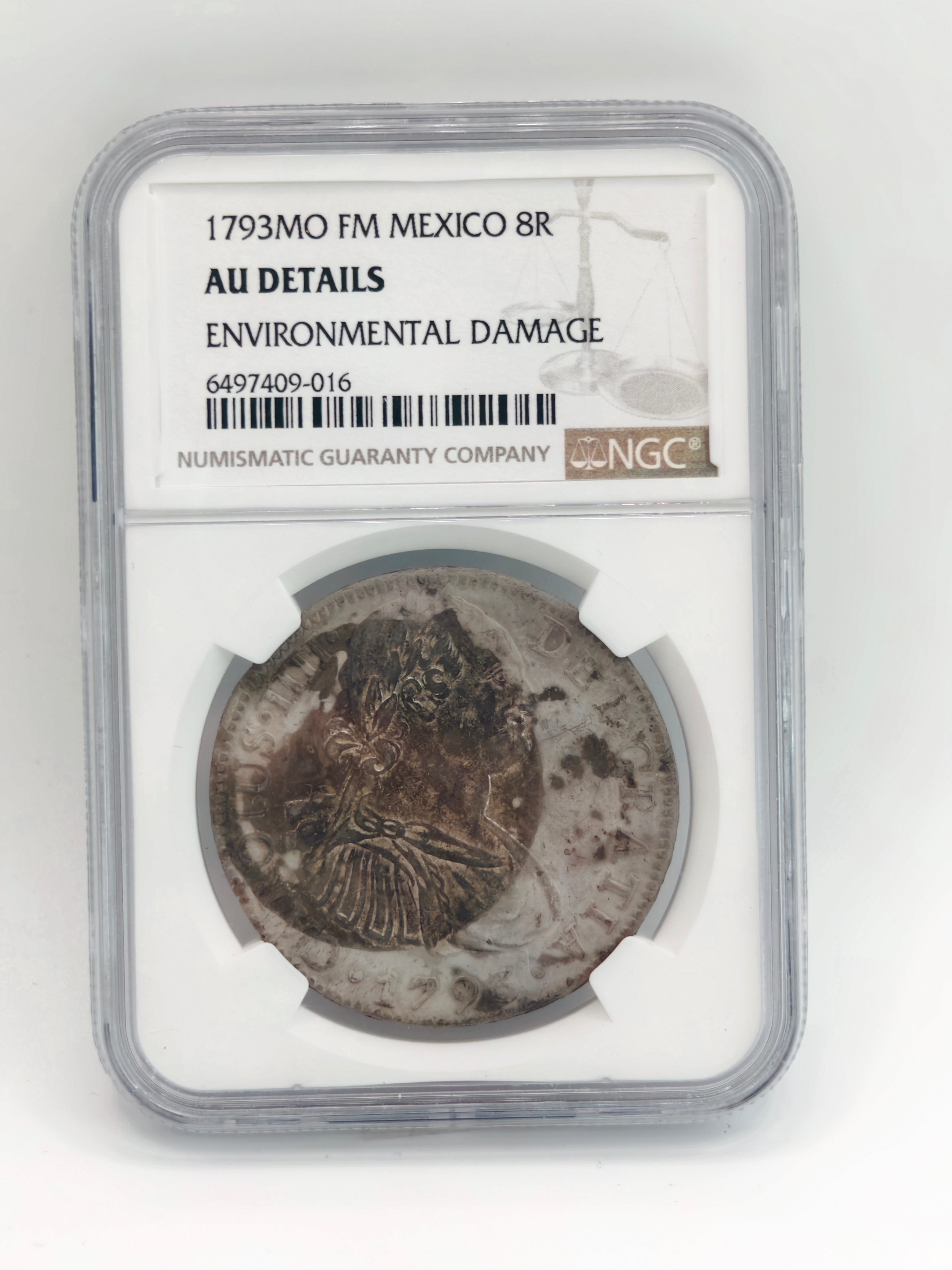 1793 - Mexico FM 8R AU Details Environmental Damage