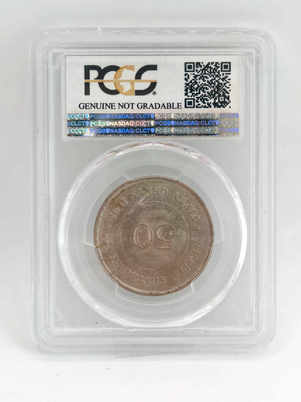 1893 - Straits 50 Cents PCGS