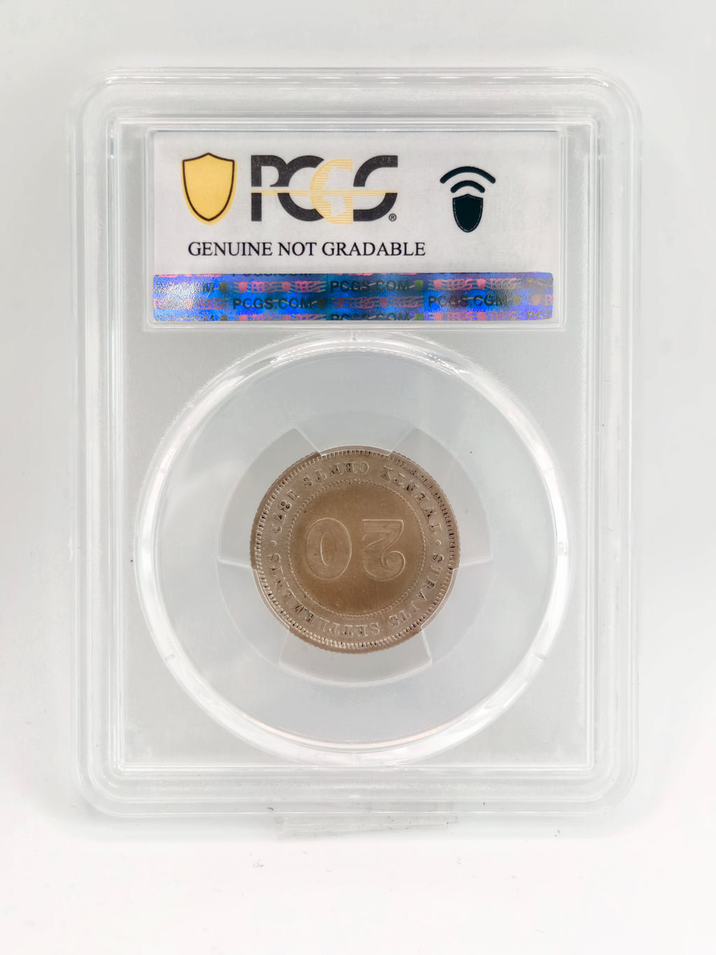 1873 - Straits 20 Cents PCGS