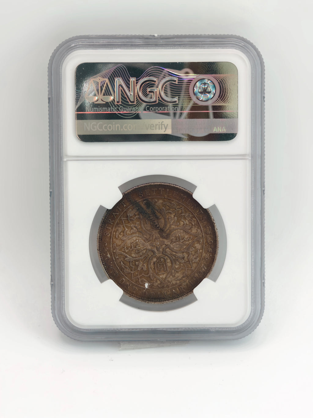 1907 - Straits $1 AU 53