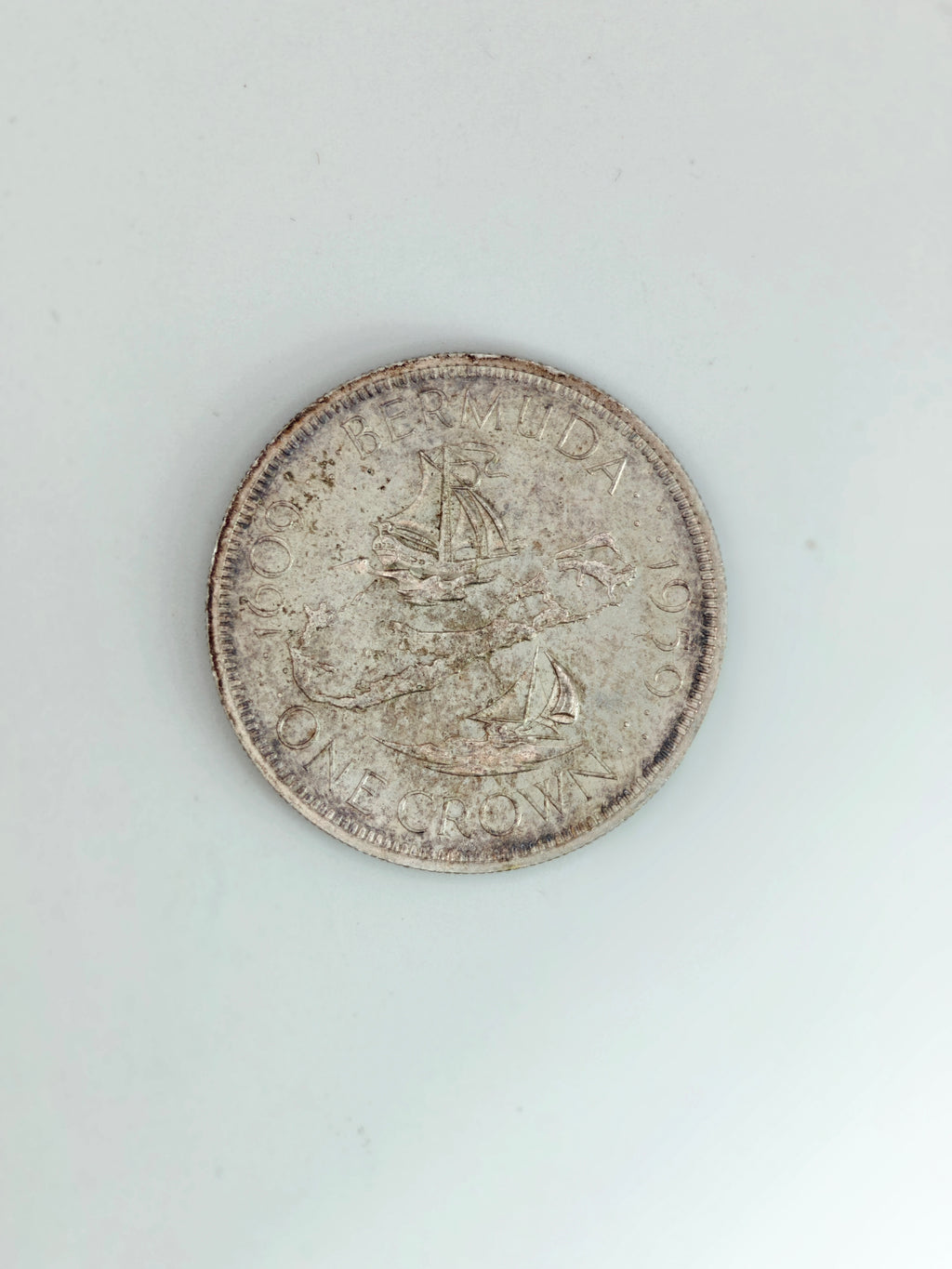 1959年 - 英国1克朗伊丽莎白二世350周年纪念币