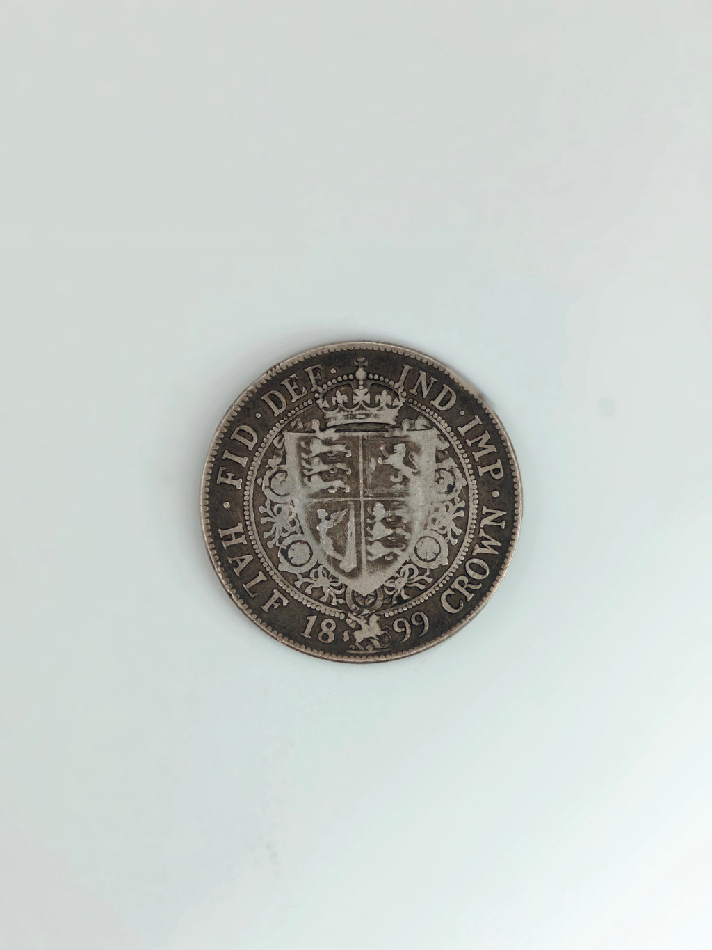1899 - UK 1/2 Crown Victoria Silver Coin