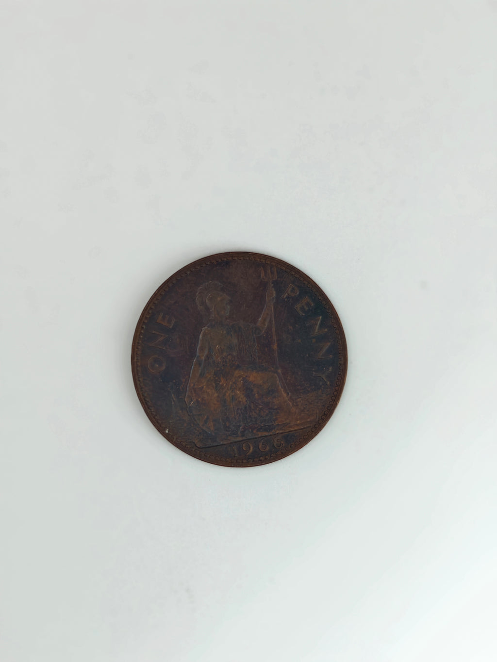 1966年 - 英国1便士伊丽莎白二世铜币