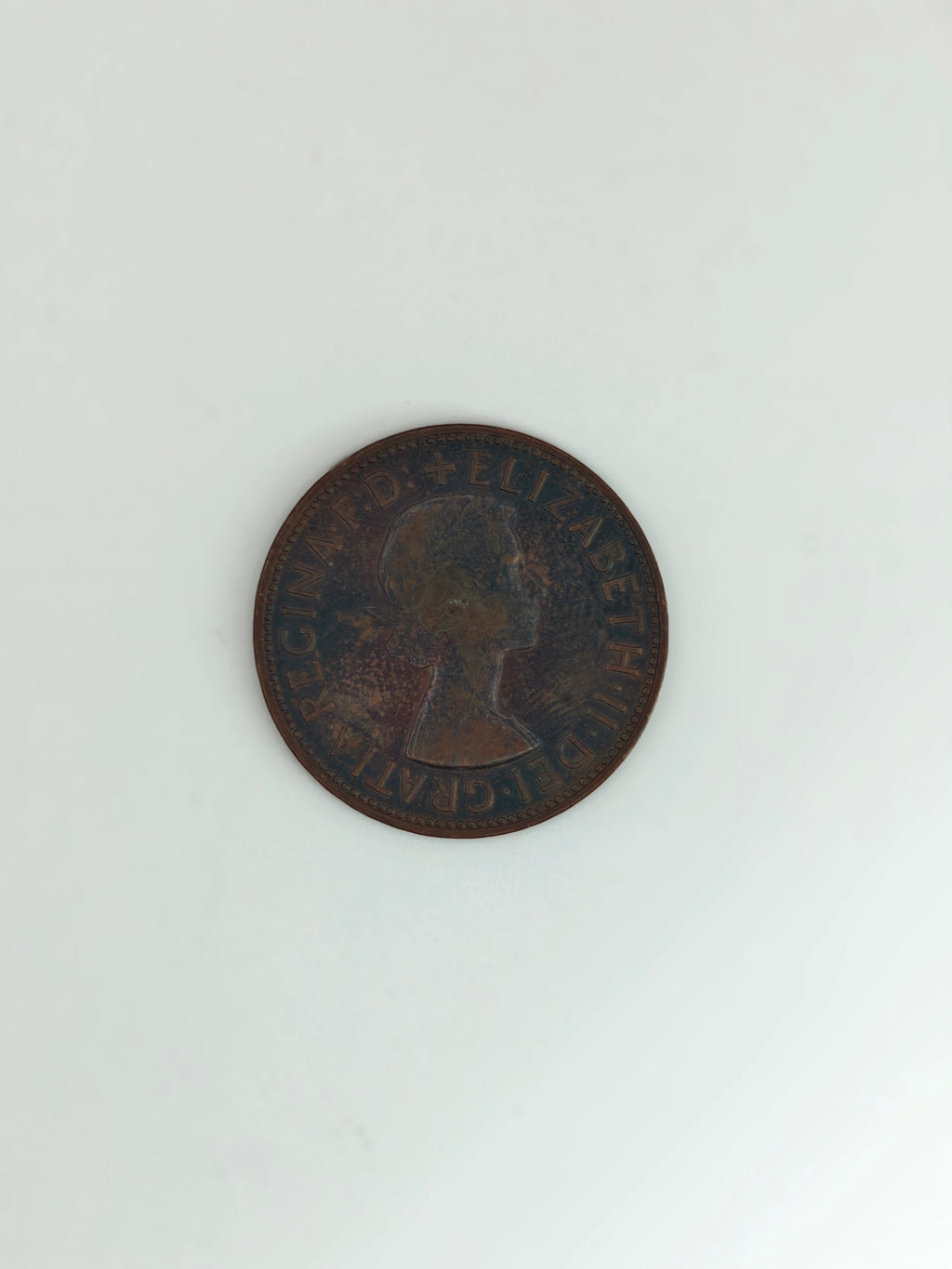 1966年 - 英国1便士伊丽莎白二世铜币