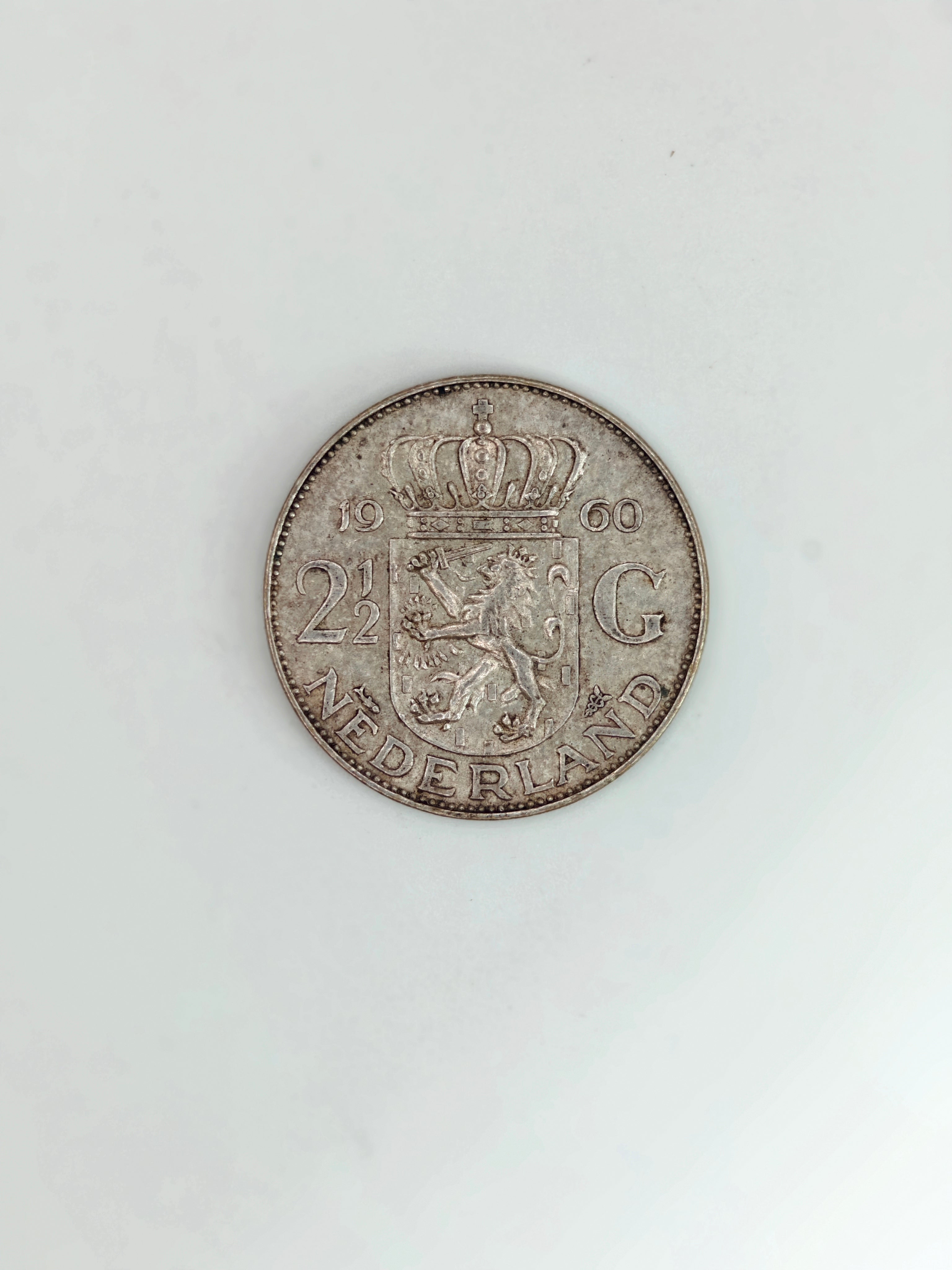 1960年 - 荷兰2.5荷兰盾朱莉安娜银币