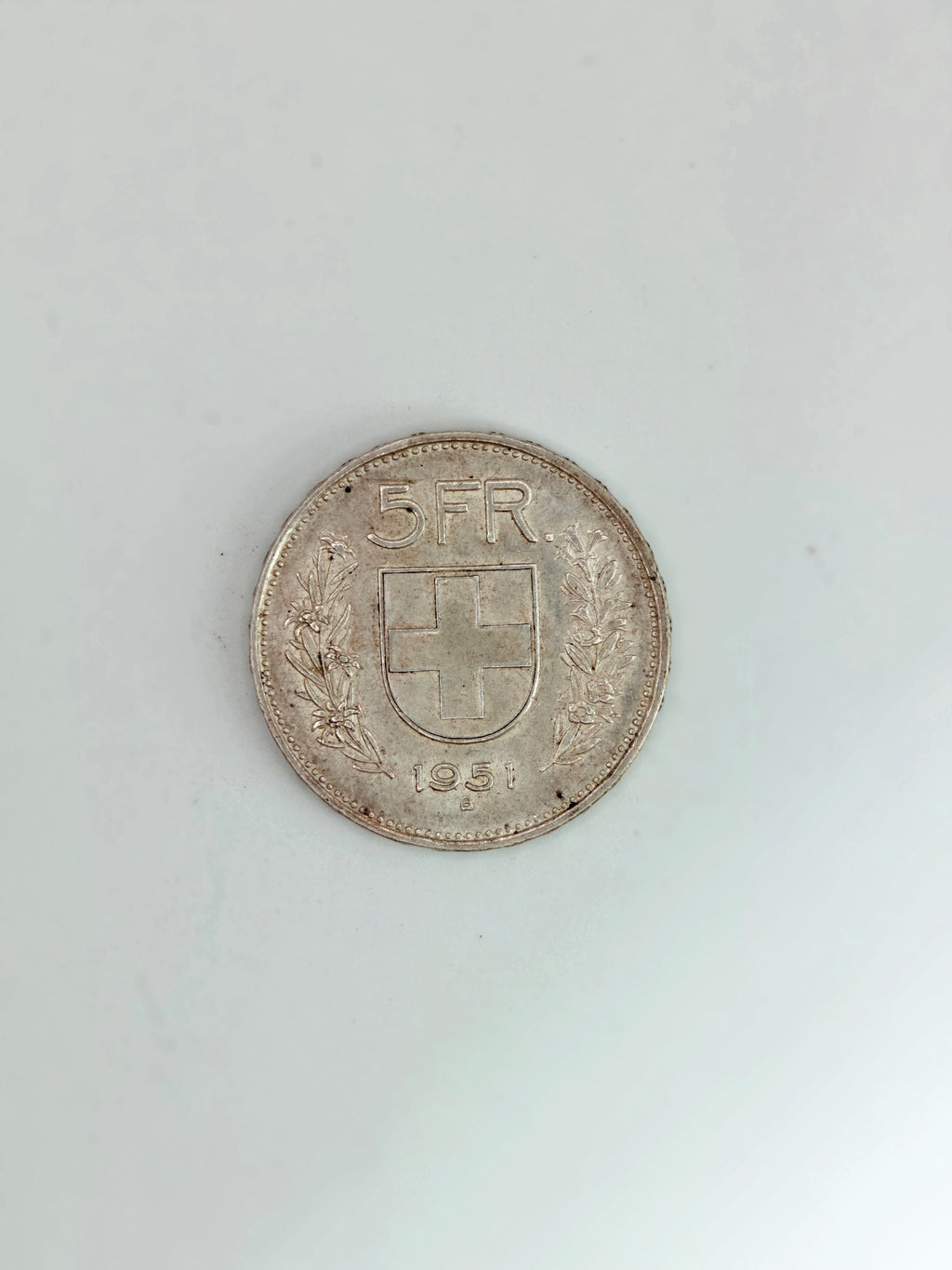 1951 - Switzerland 5 Fr Helvetica Coin