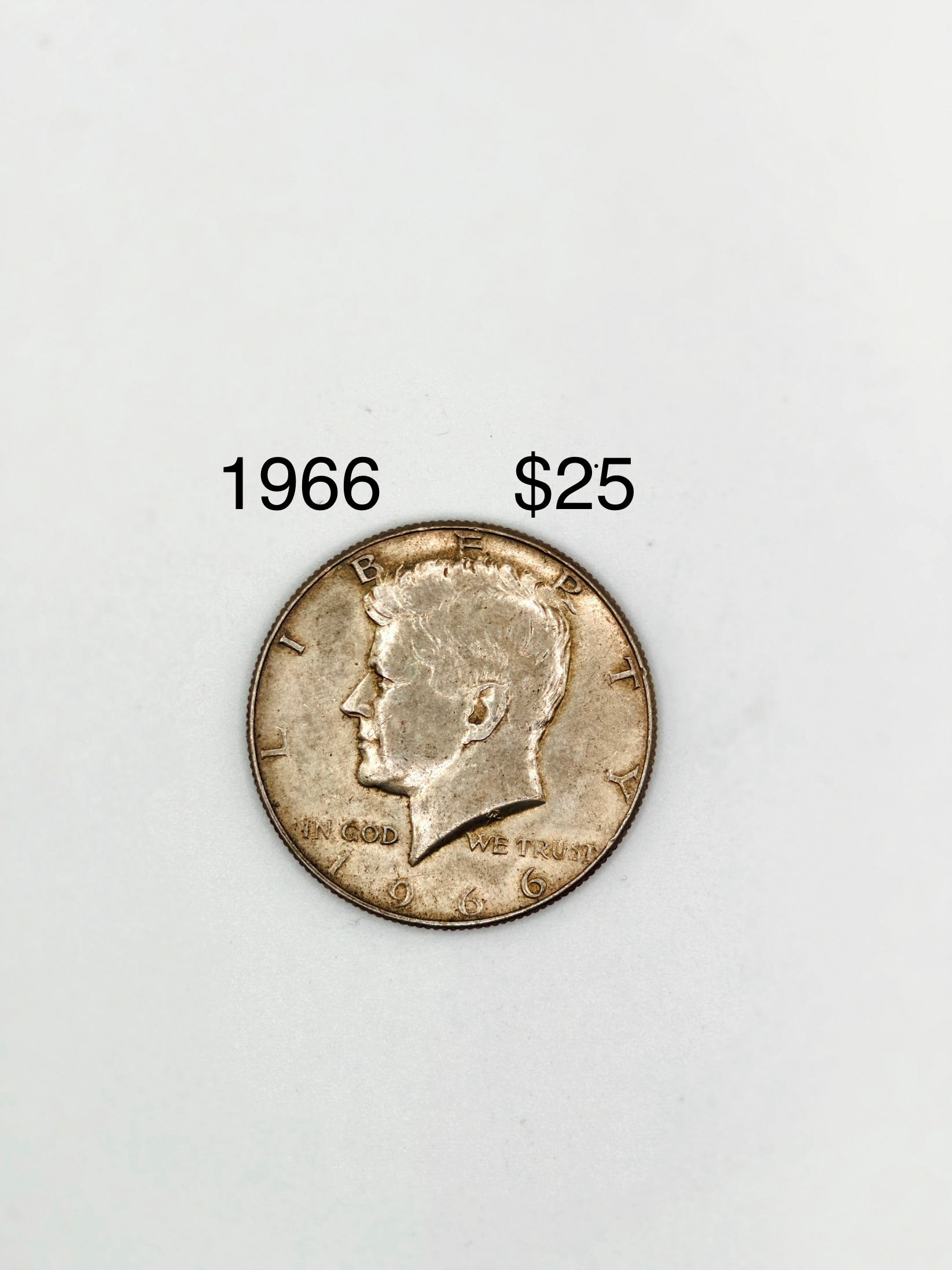 1965 - 1970 - US ½ Dollar "Kennedy Half Dollar" 40% Silver Coin