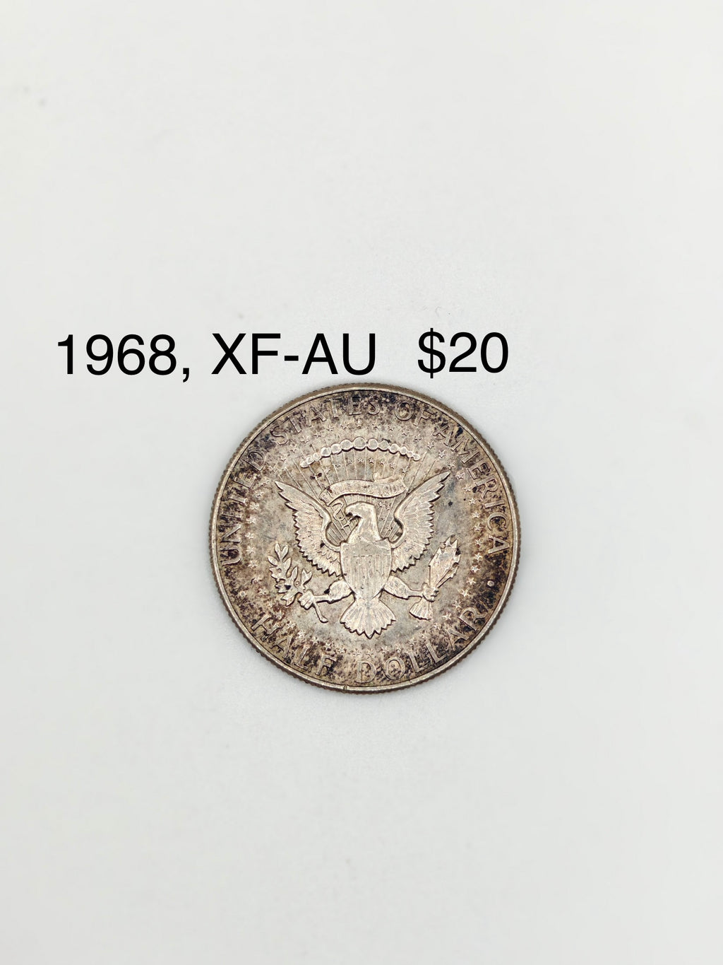 1965 - 1970 - US ½ Dollar "Kennedy Half Dollar" 40% Silver Coin