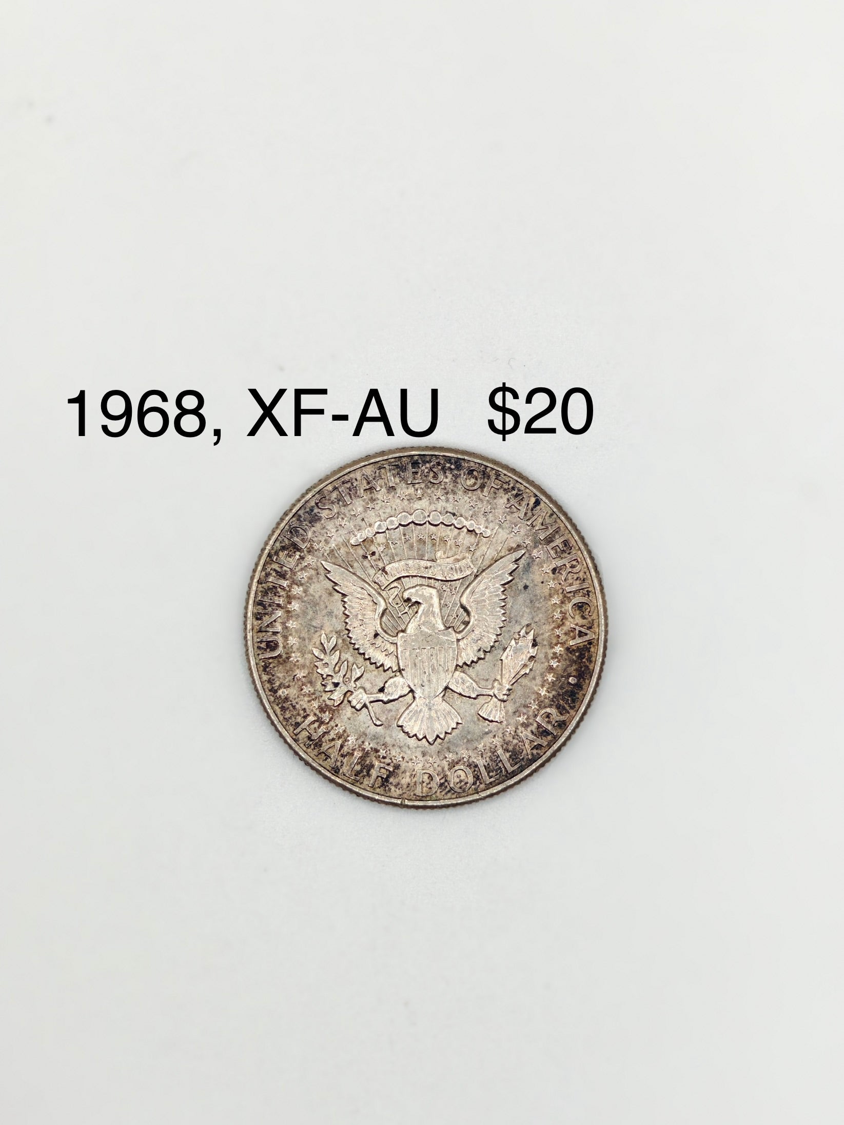 1965 - 1970 - US ½ Dollar "Kennedy Half Dollar" 40% Silver Coin