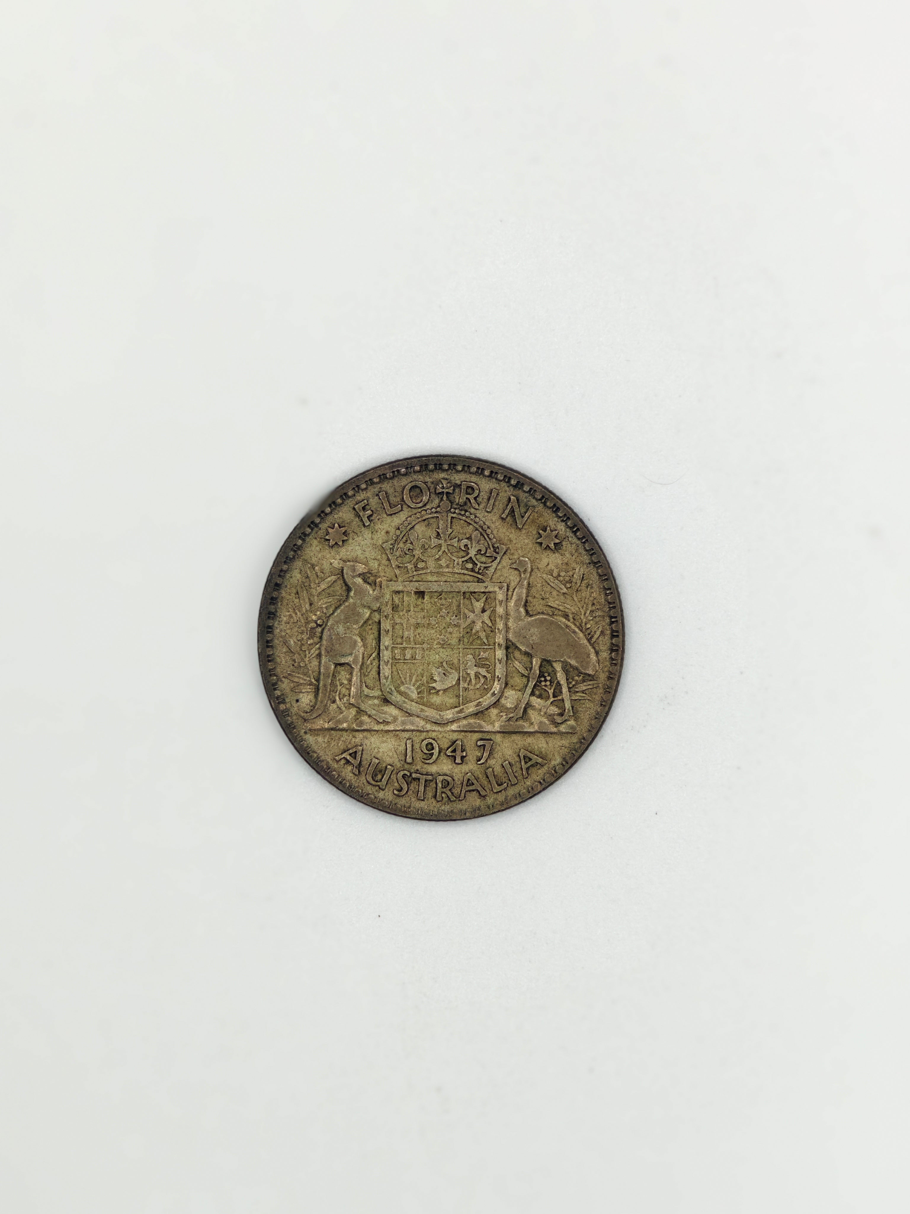 1946 - 1947 - Australia 1 Florin George VI Coin