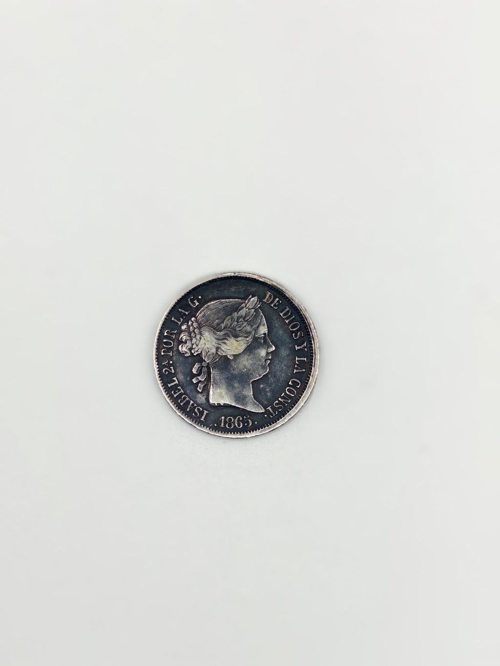 1864 - 1868 - Spain 40 Centimos de Escudo Isabel II Coin