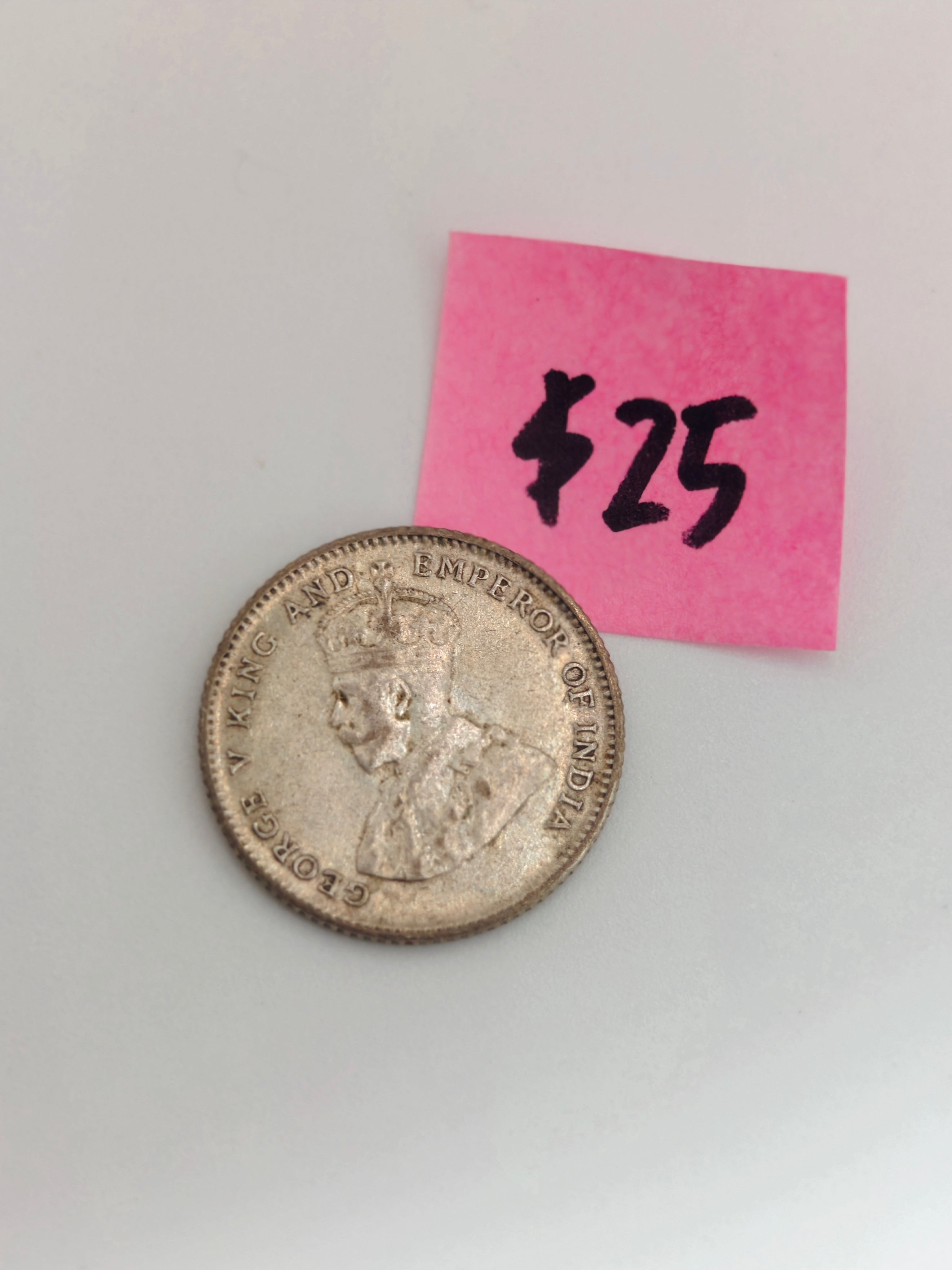 1926 - 1927 - Straits Settlement 10c Silver Coin