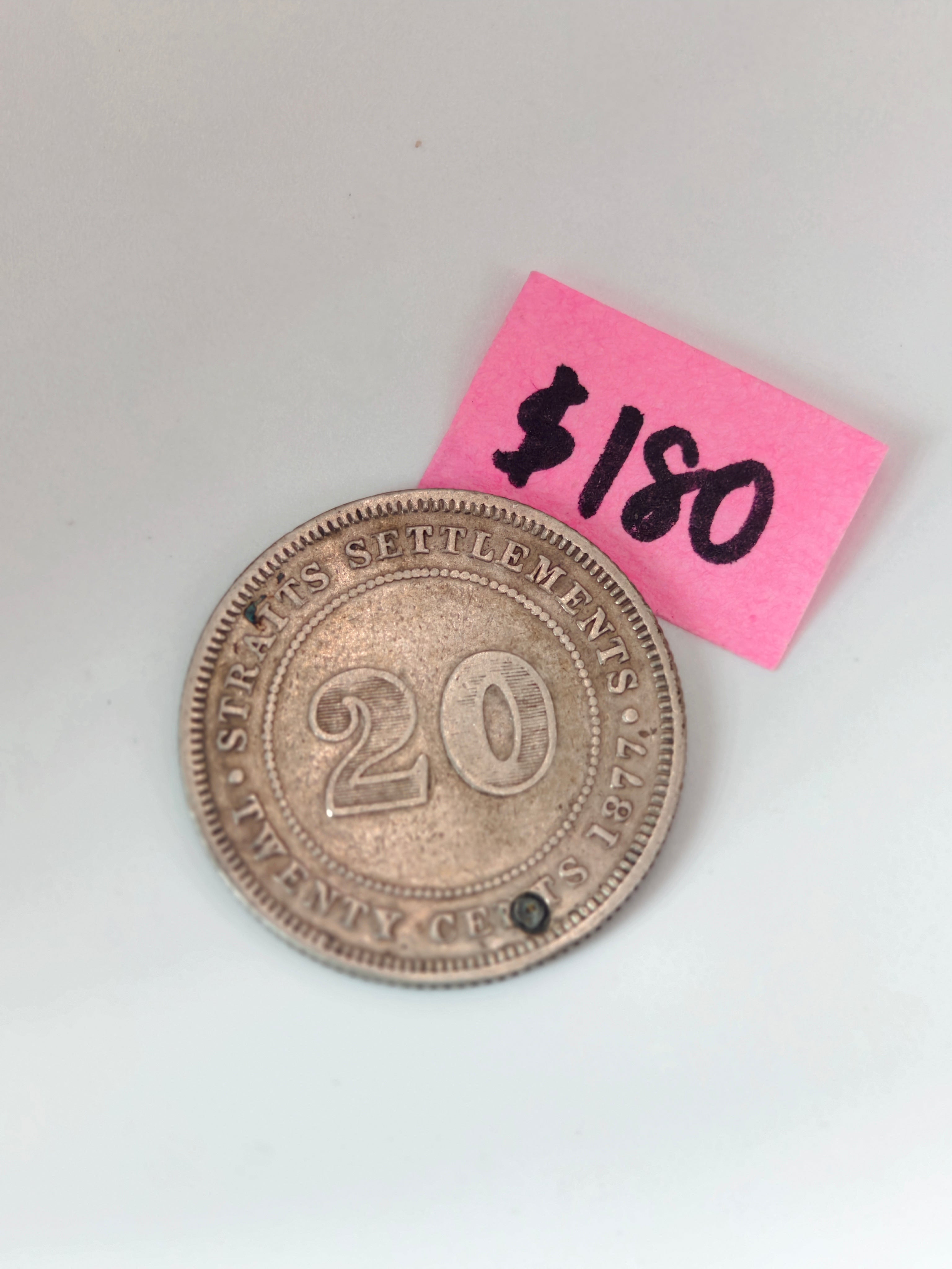 1871 - 1901 - Straits Settlement 20c