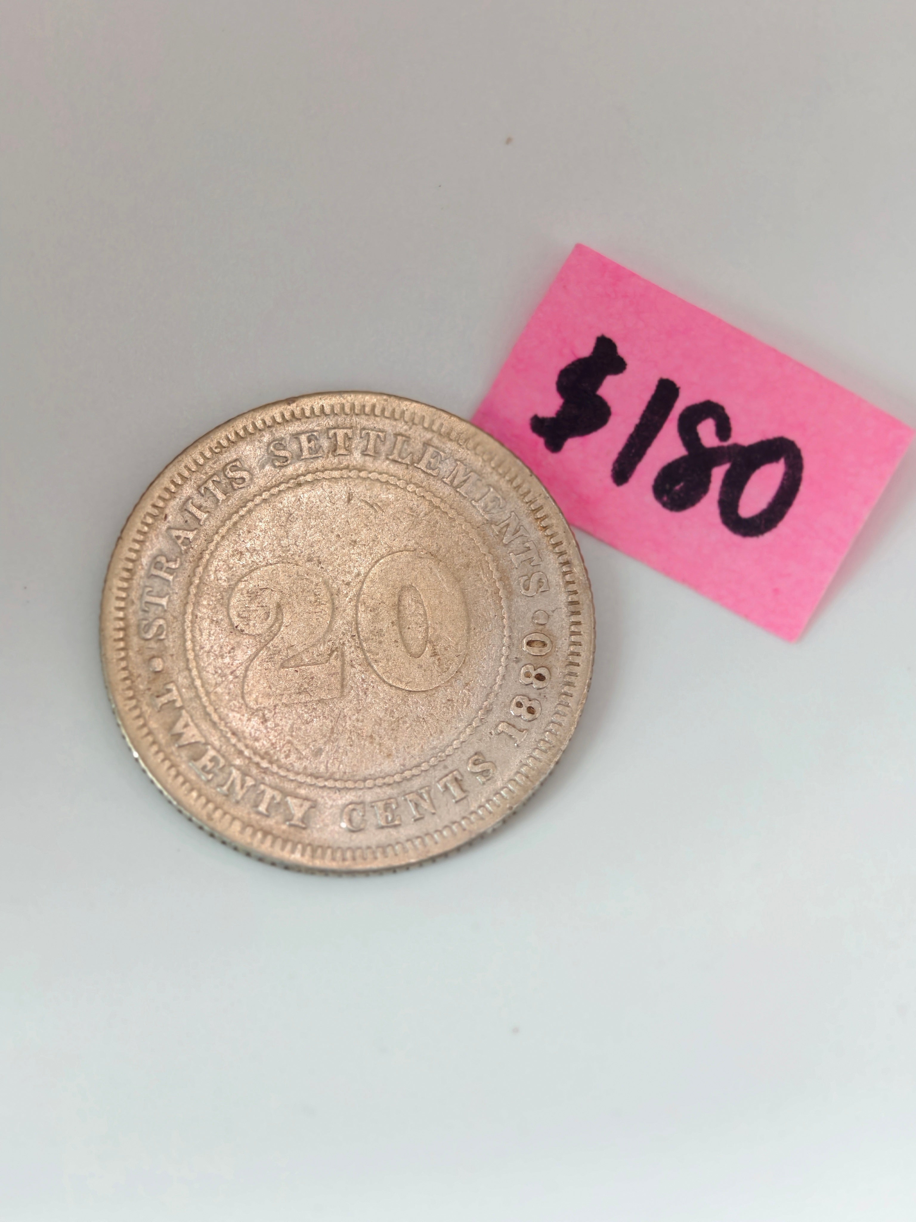 1871 - 1901 - Straits Settlement 20c