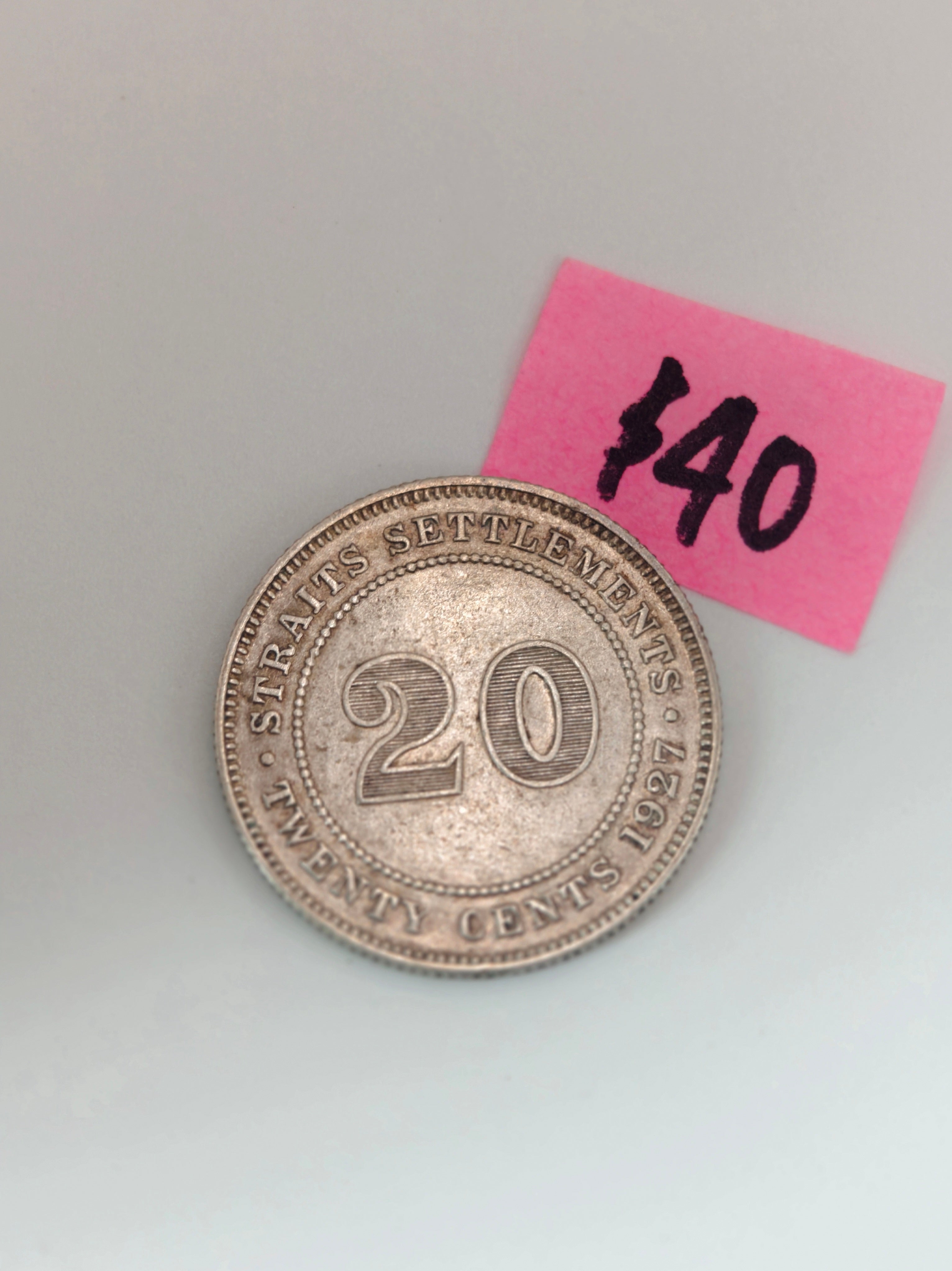 1926 - 1935 - Straits Settlement 20c
