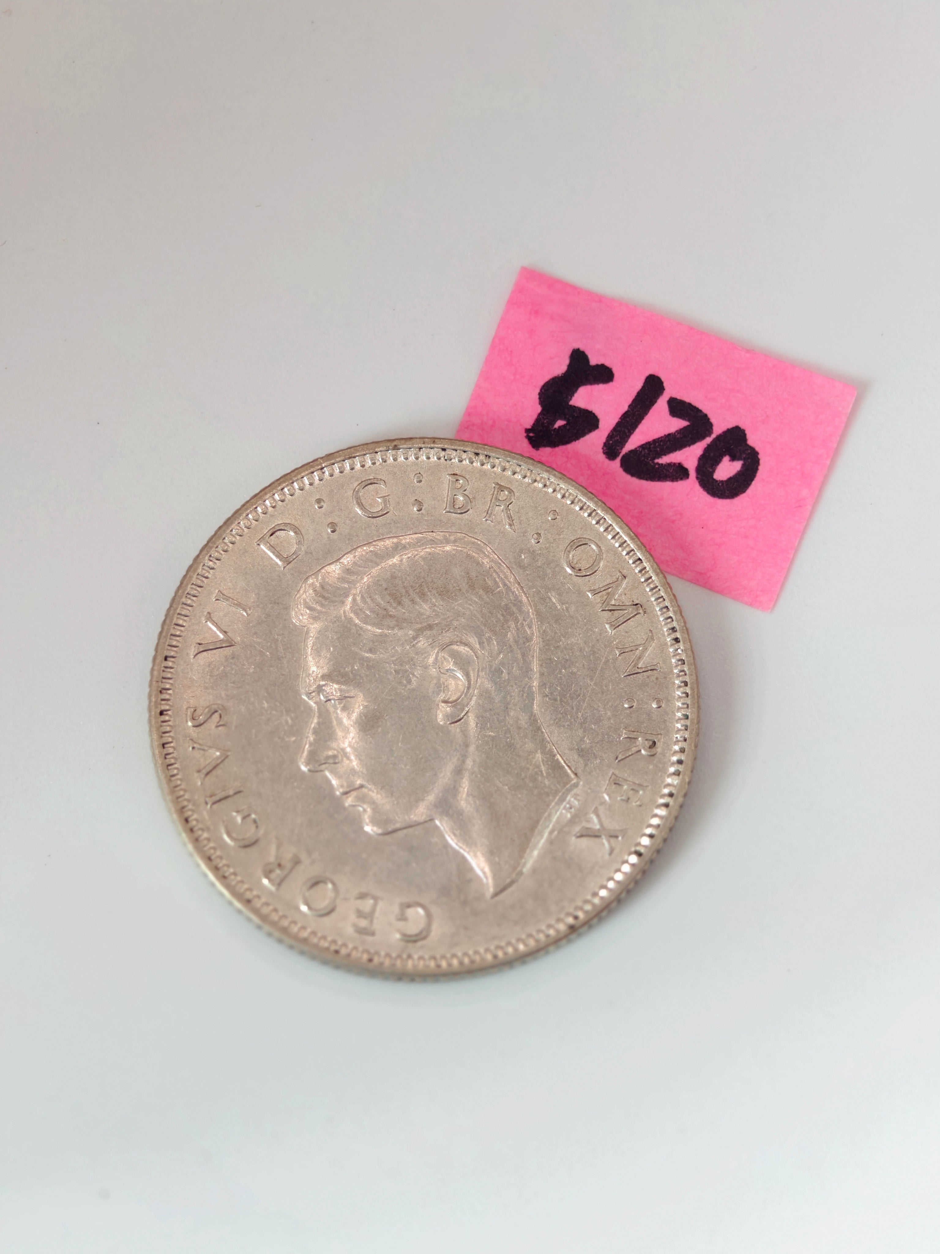 1936 - 1952 - UK 2 Shillings George VI Silver Coin
