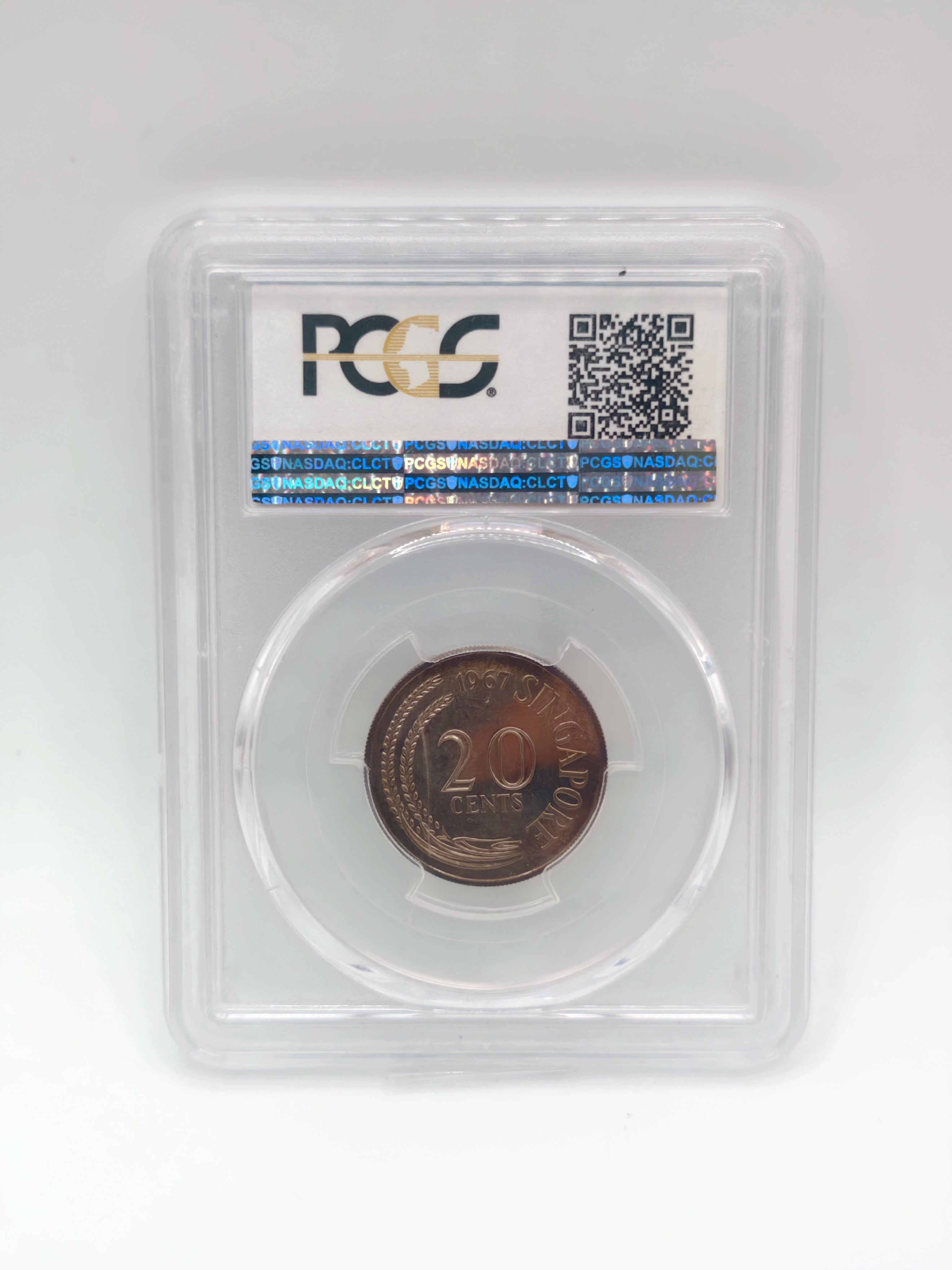 [Set of 6] - 1967 Singapore PCGS Coin Set