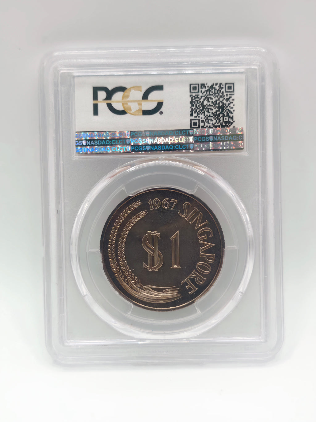 [Set of 6] - 1967 Singapore PCGS Coin Set