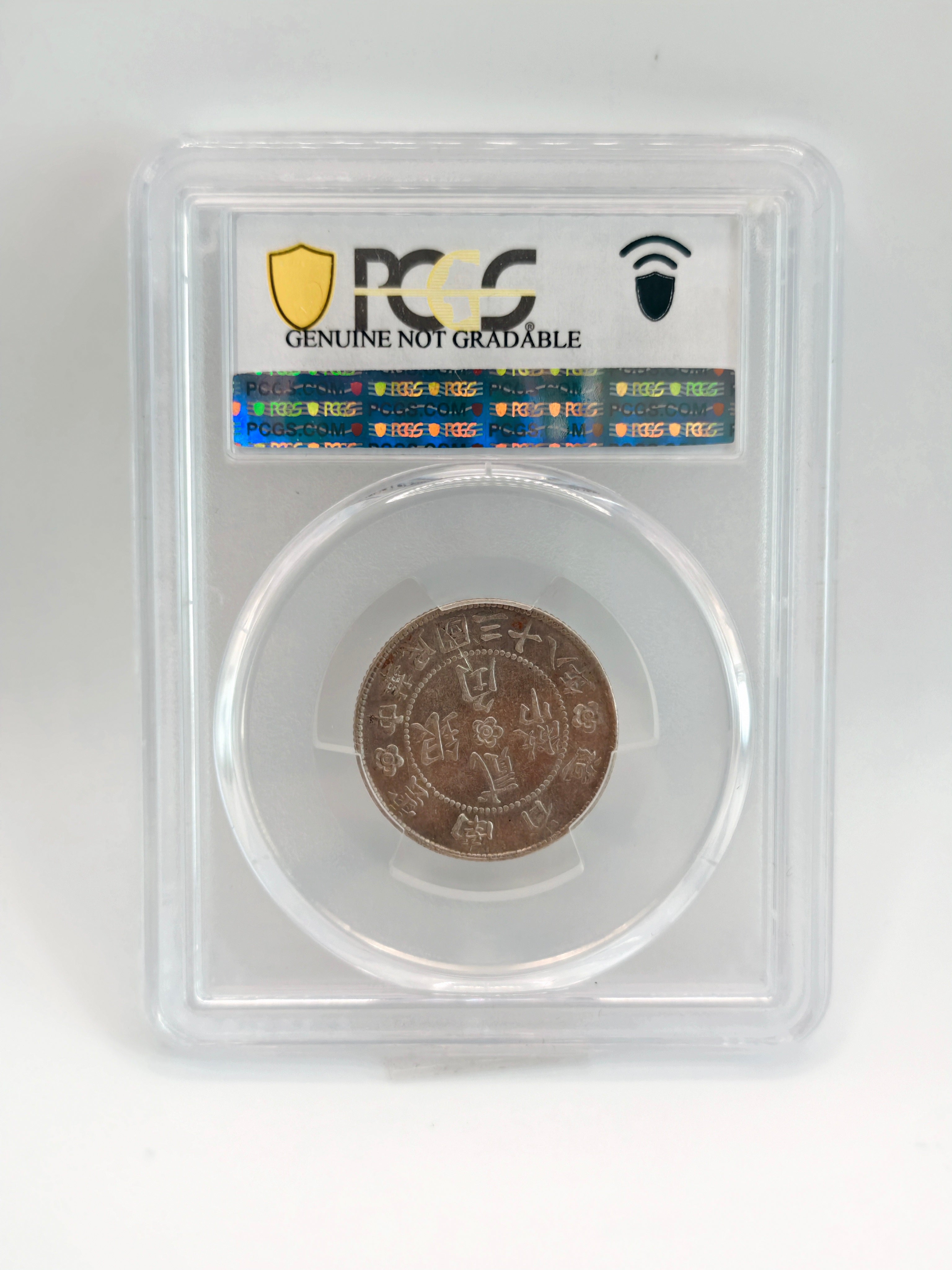 1949 - China Yunan 20c PCGS Genuine Scratch-AU Detail
