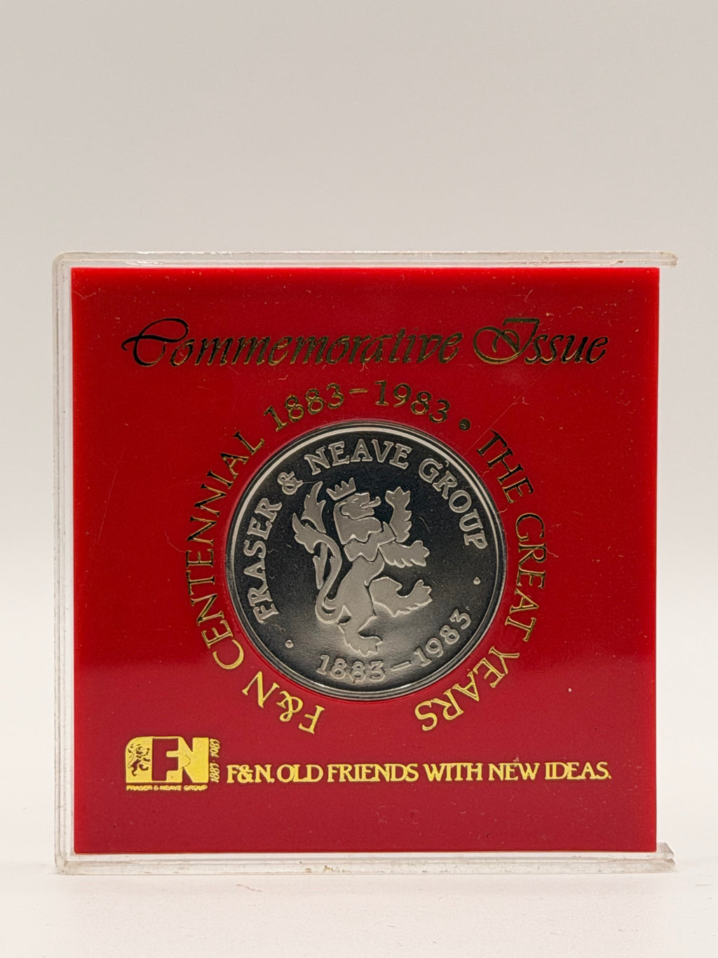 1883 - 1983 F&N Centennial Commemorative Issue Medallion