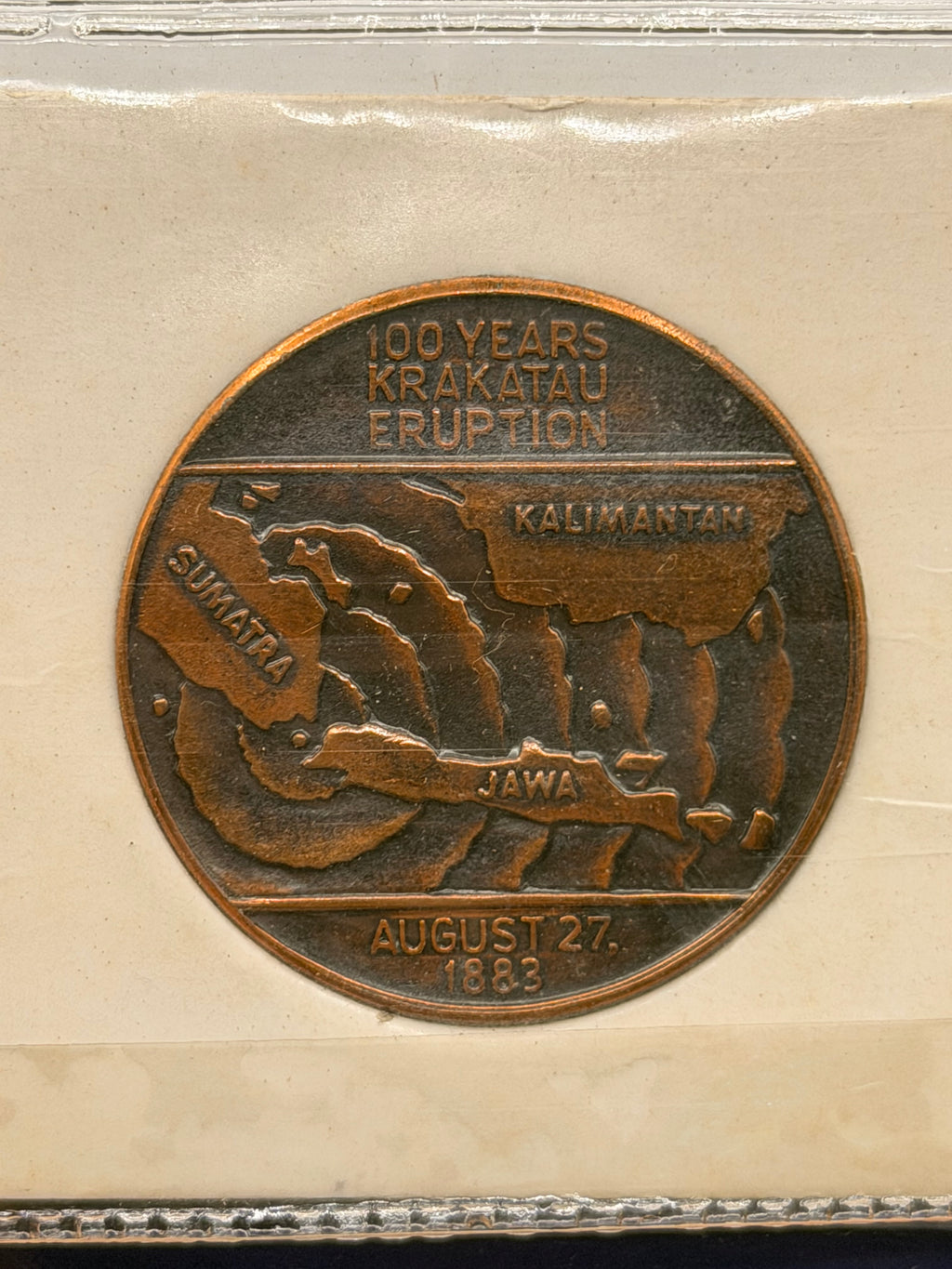 1983 Indonesia Krakatau Eruption Centenary Commemorative Medal