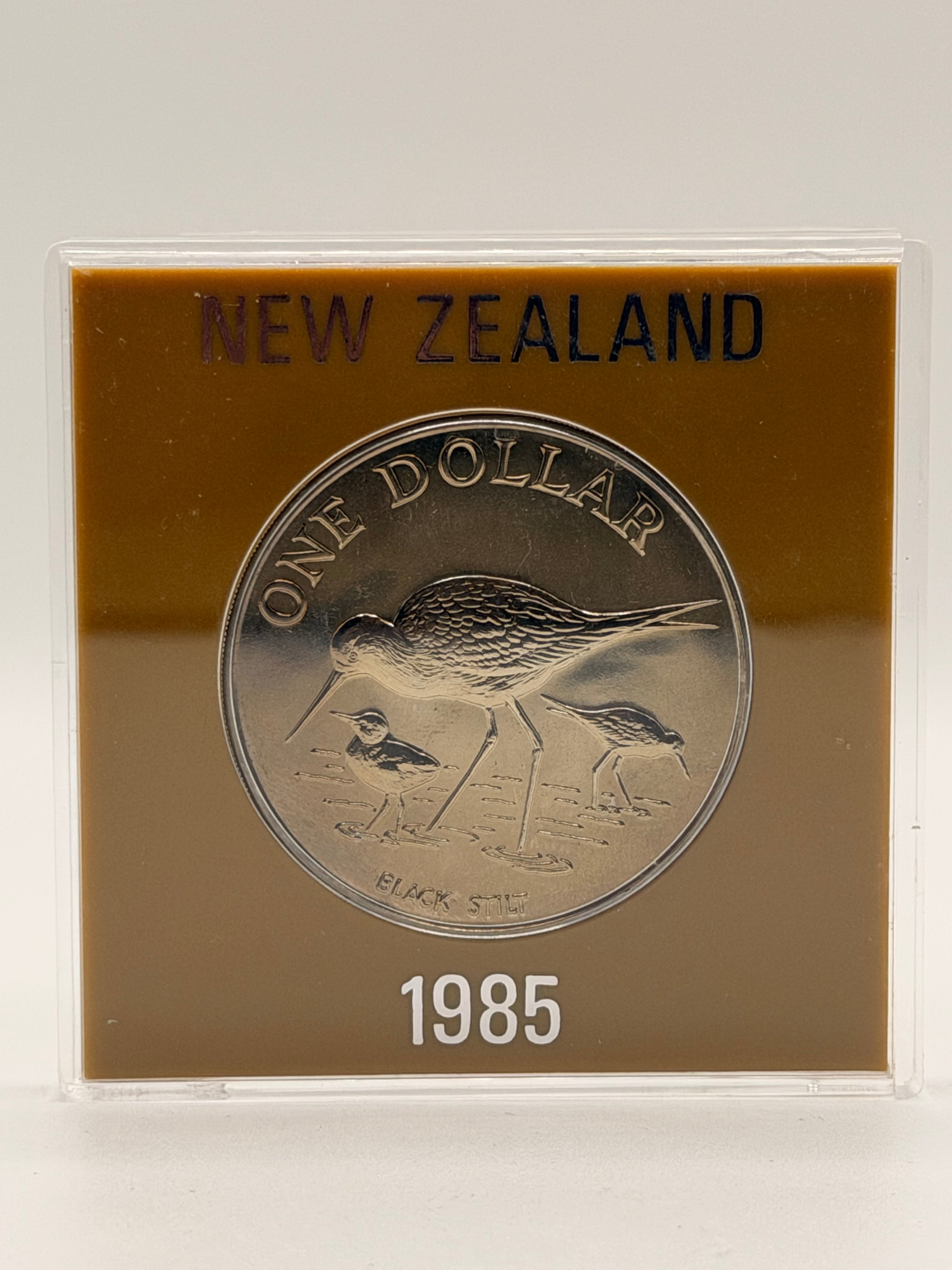 1985 New Zealand $1 Dollar Coin