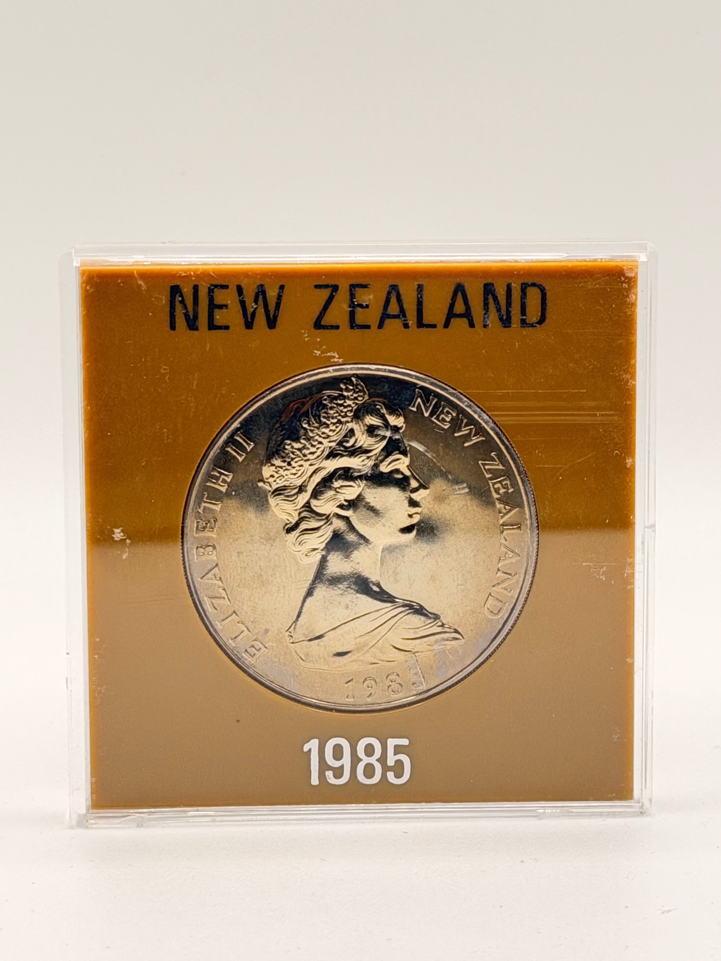 1985 New Zealand $1 Dollar Coin