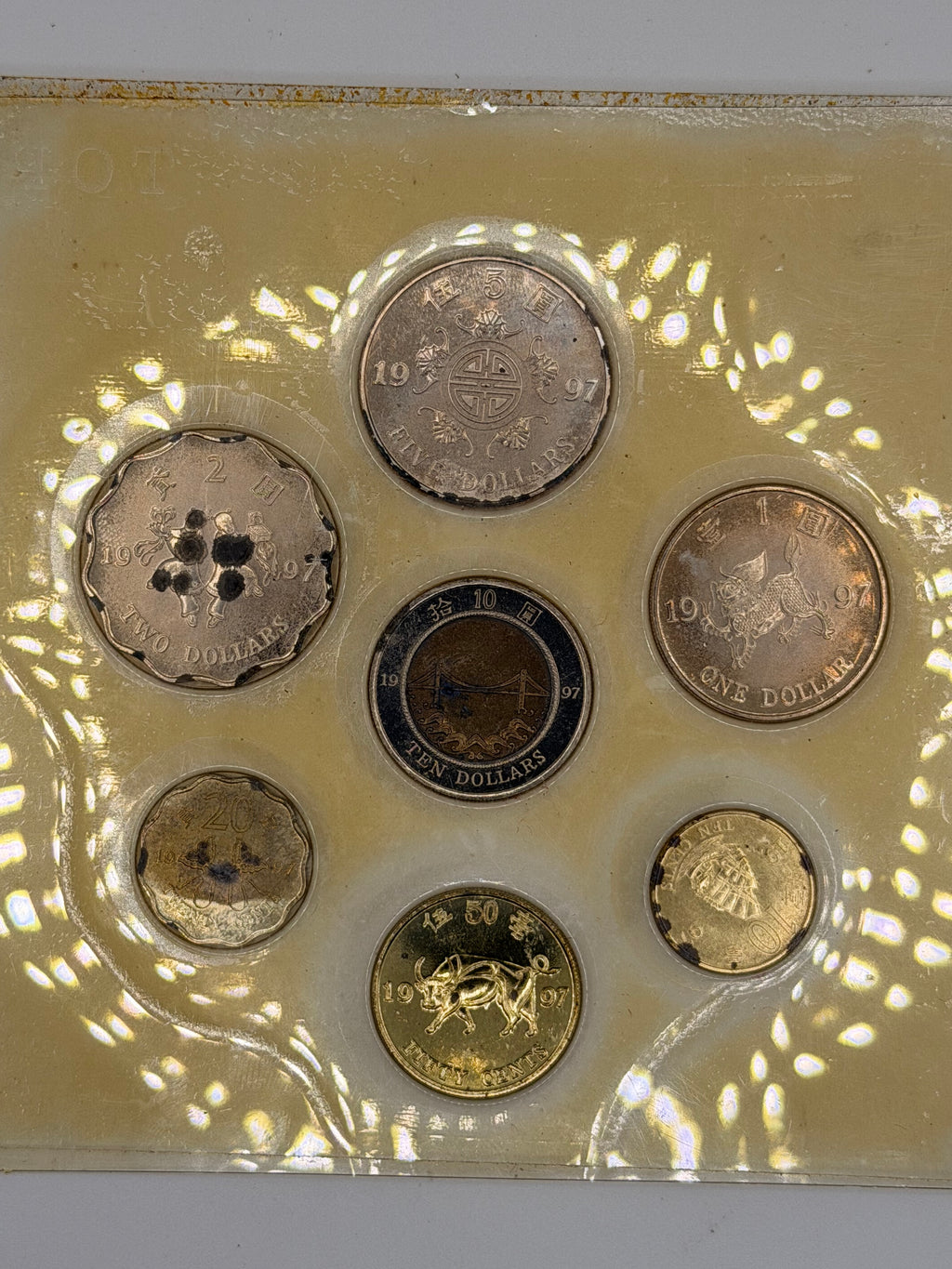 1997 Hong Kong Uncirculated Coin Set