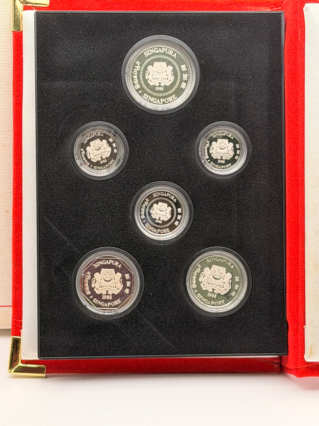 1988 Singapore Sterling Silver Proof Coin Set